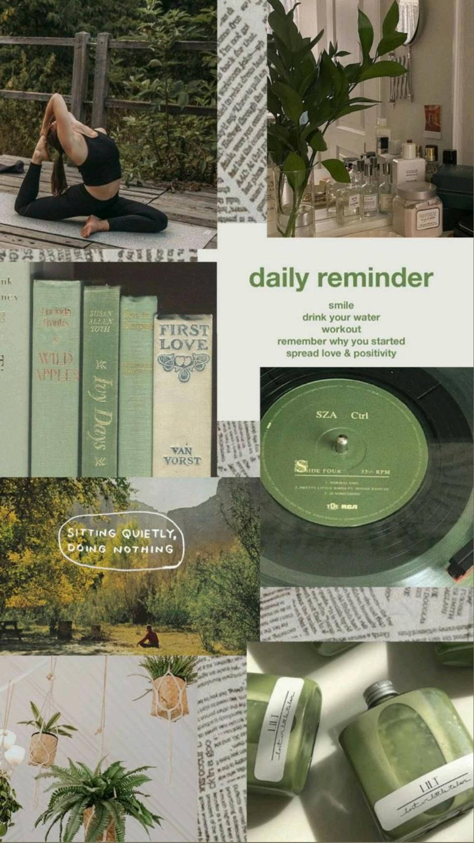 That Girl Aesthetic, Apple Green, Yoga, HD Phone Wallpaper