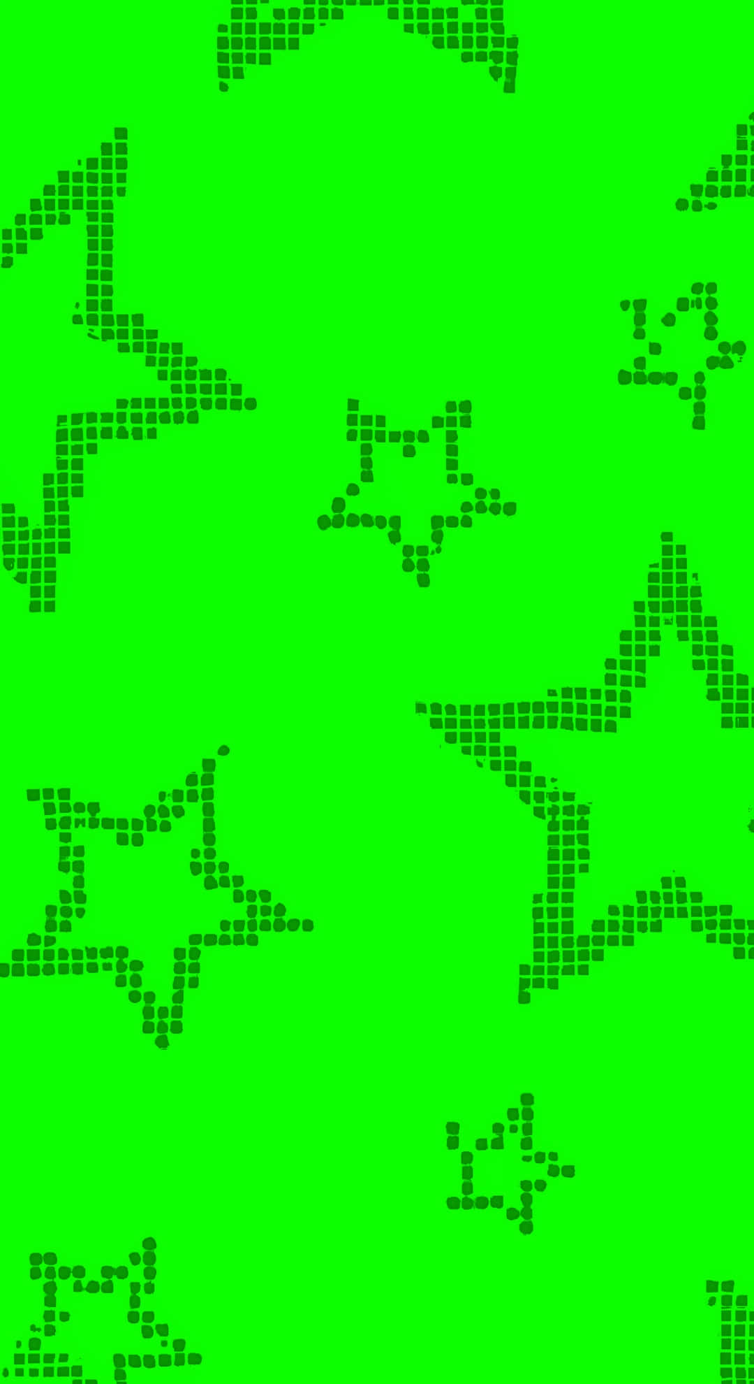Cyber Green Star Pattern, vibrant green, darker green, Full HD Phone Wallpaper