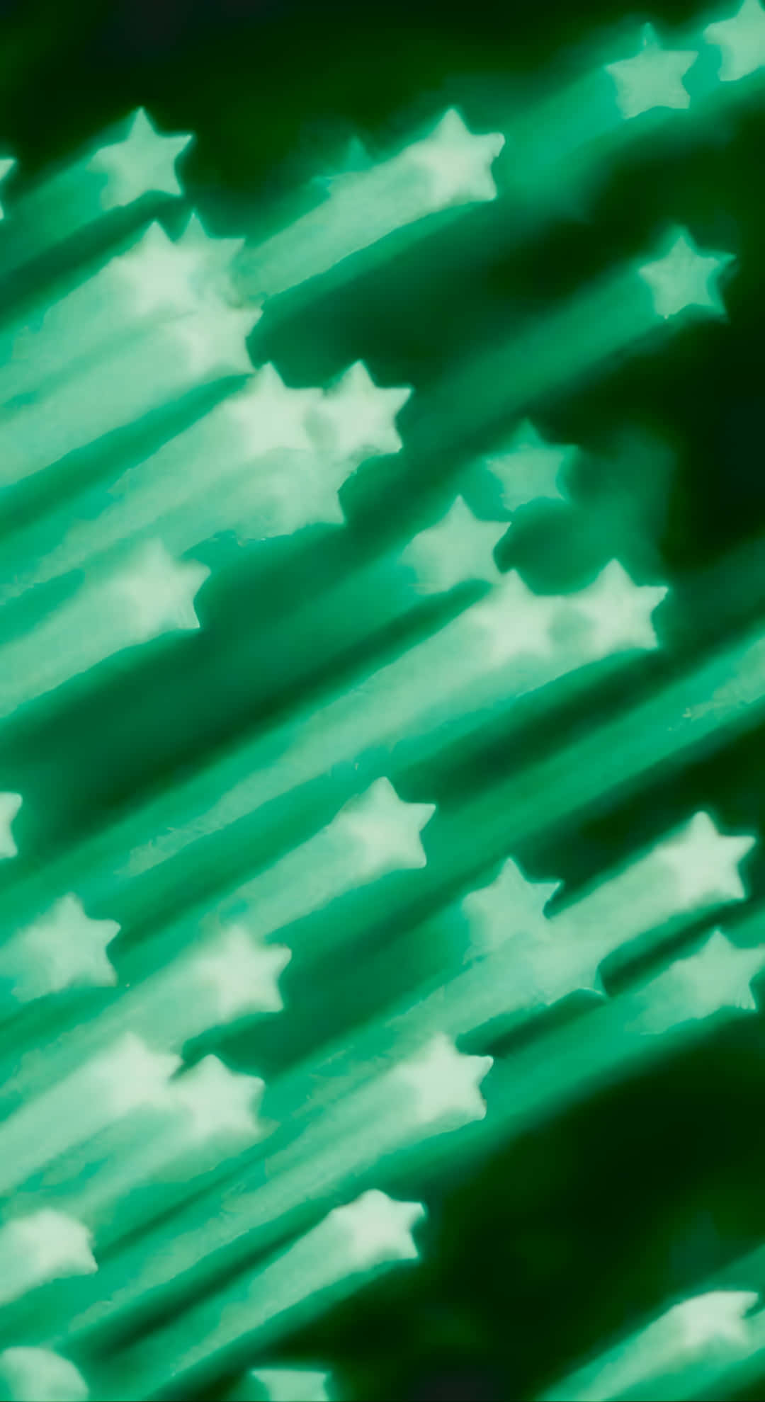 Green Star Cyber Glow, vibrant green, glowing white star shapes, Full HD Phone Wallpaper