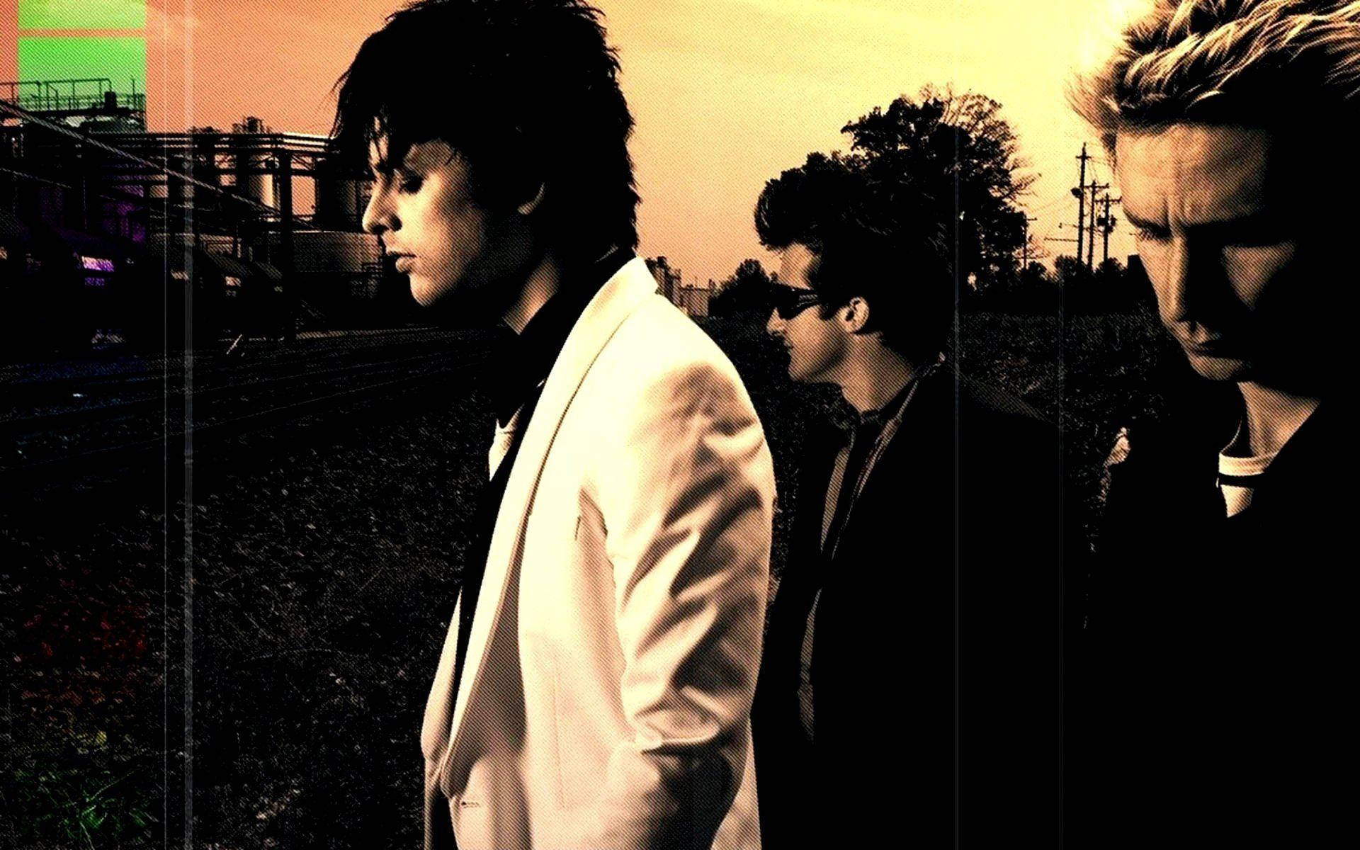 Green Day, suits, industrial backdrop, Full HD Desktop Wallpaper