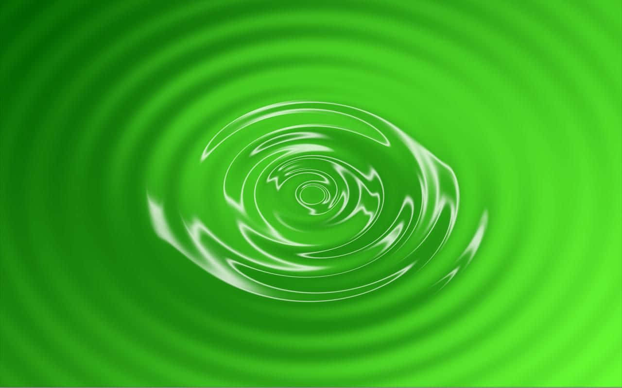 Water Ripple, Green Desktop, Vibrant green, HD Desktop Wallpaper