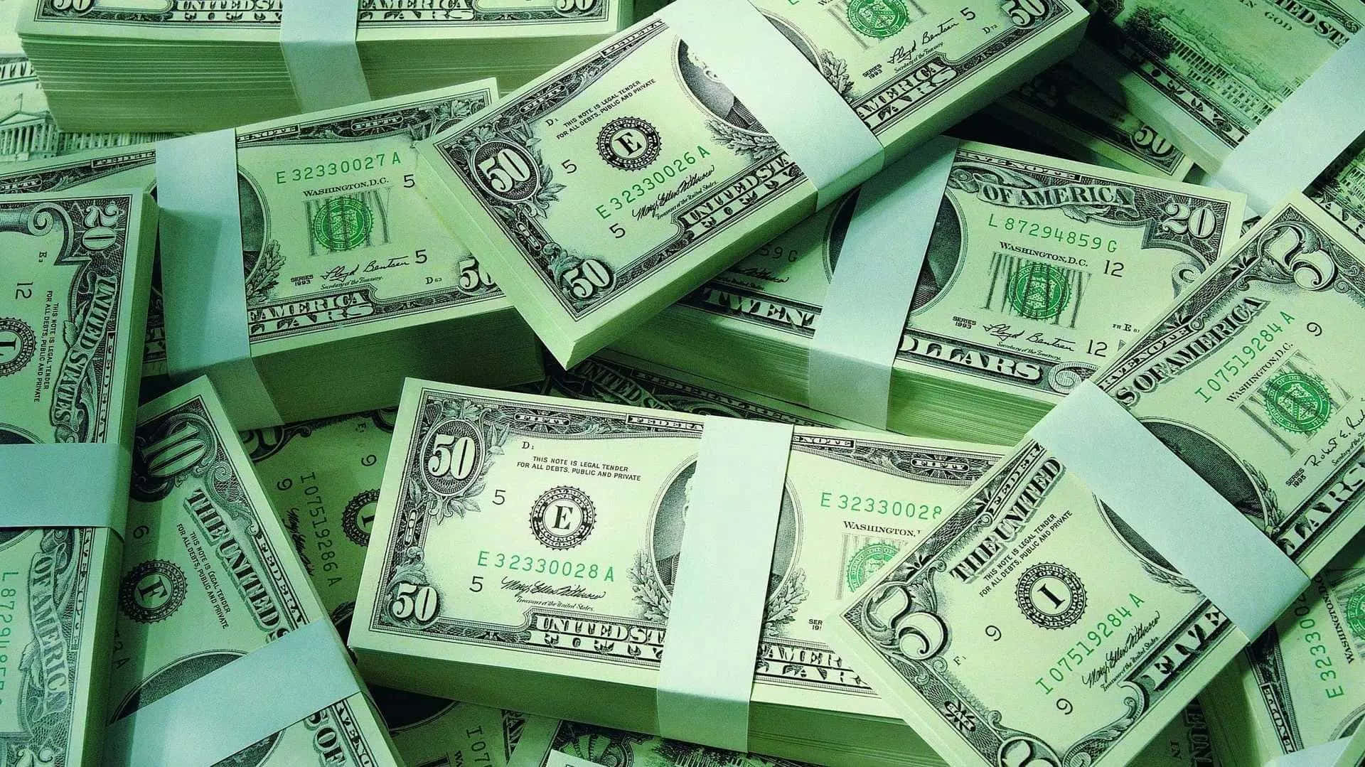 money, green tape, US dollar bills, Full HD Desktop Wallpaper