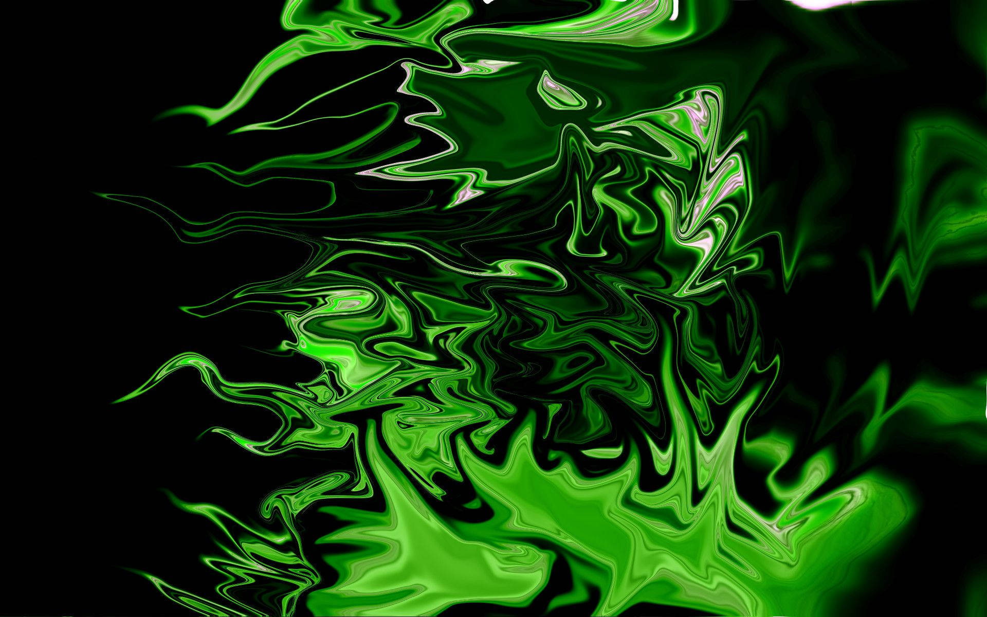 Green Fire Skull, neon green, navy background, Full HD Desktop Wallpaper