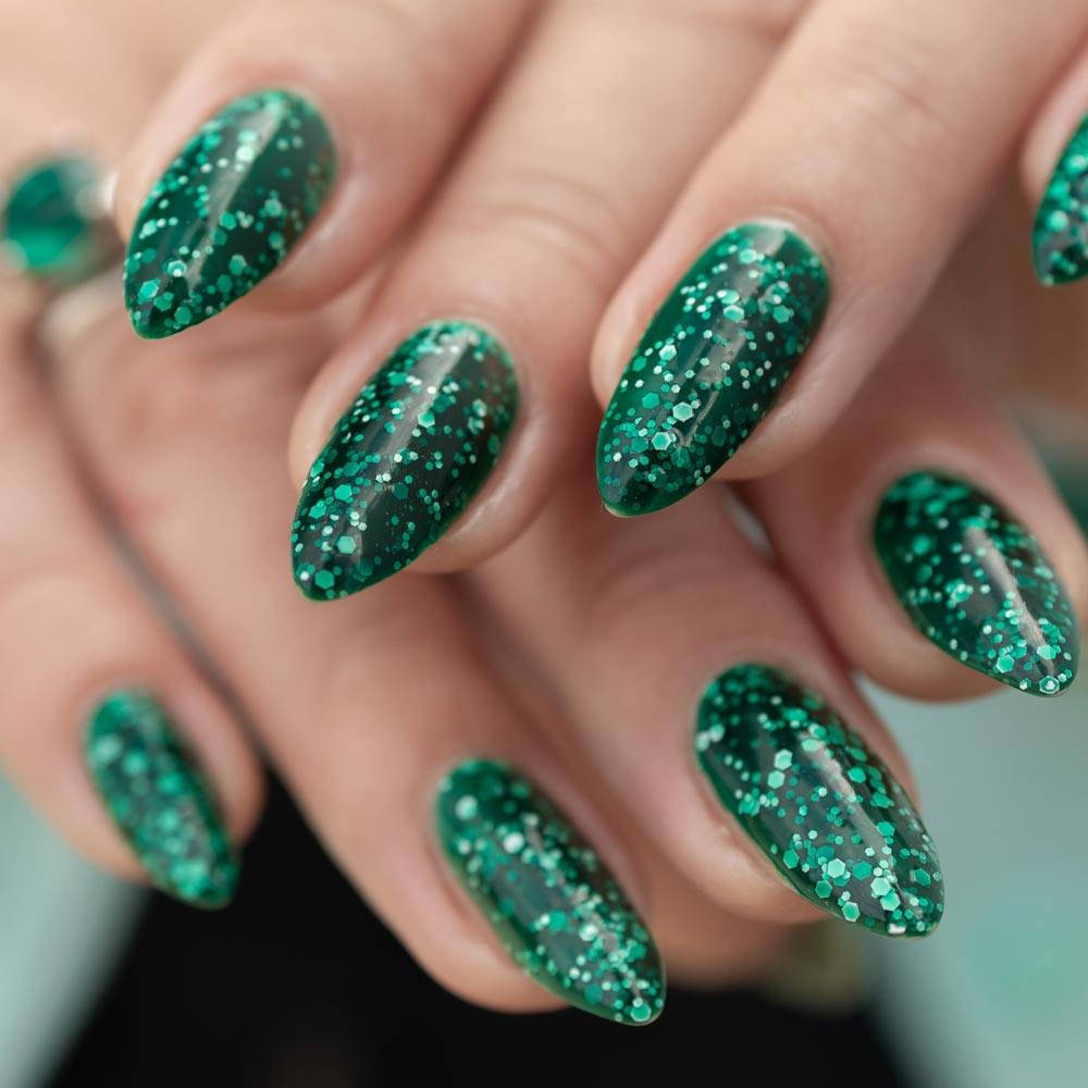 Green Glitter, emerald green glitter, nail polish, SD Desktop Wallpaper