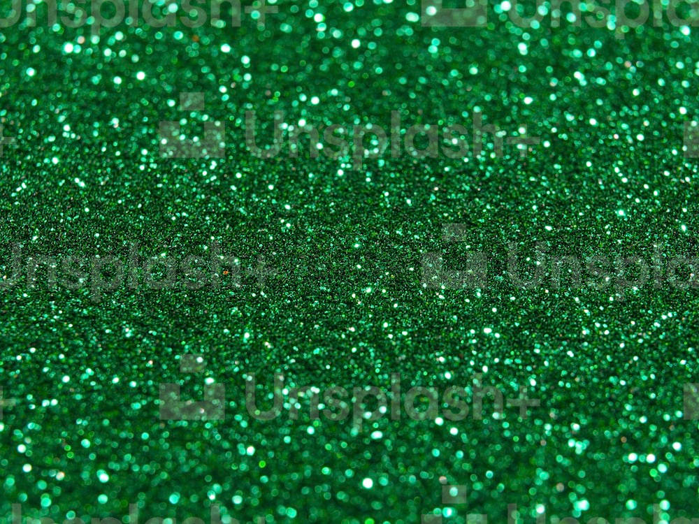 green glitter, vibrant green, sparkling particles, SD Desktop Wallpaper