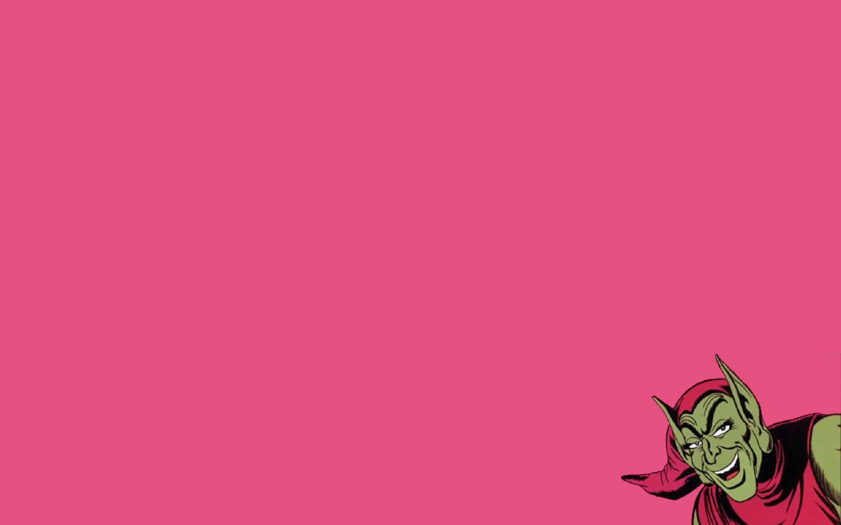 Green Goblin, pink hat, pointed ears, HD Desktop Wallpaper