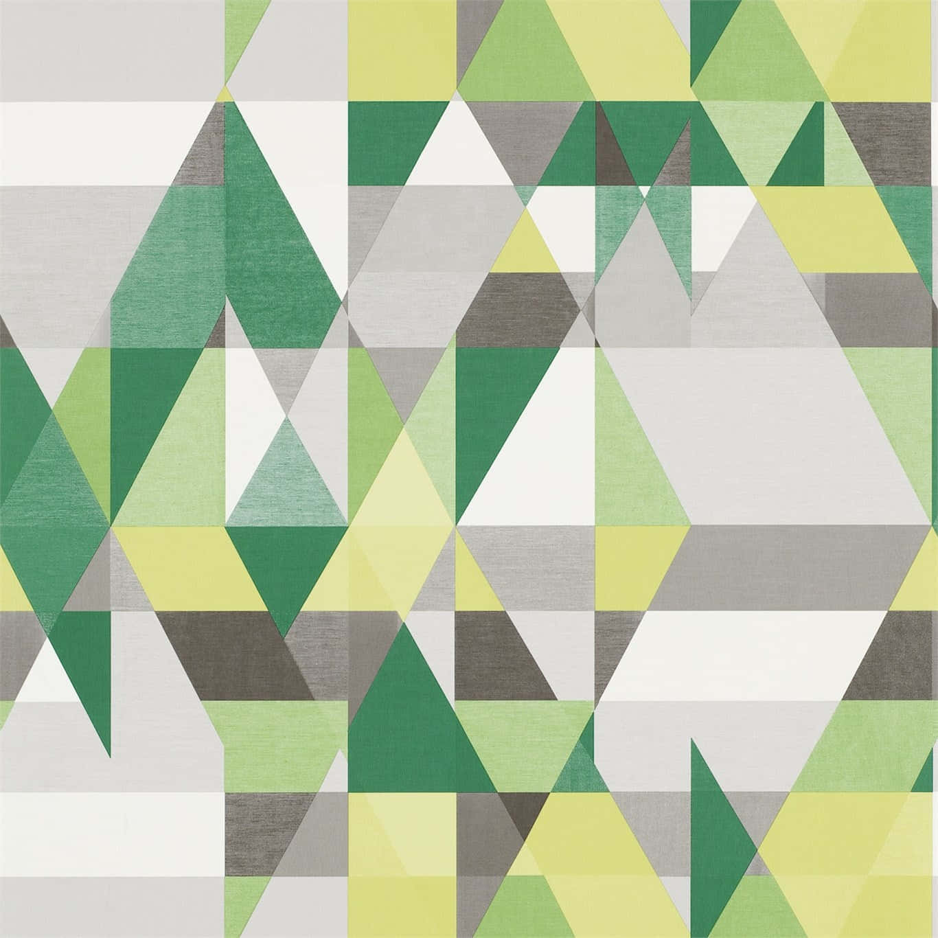 geometric abstract pattern, interlocking triangles, shades of green, HD Desktop Wallpaper