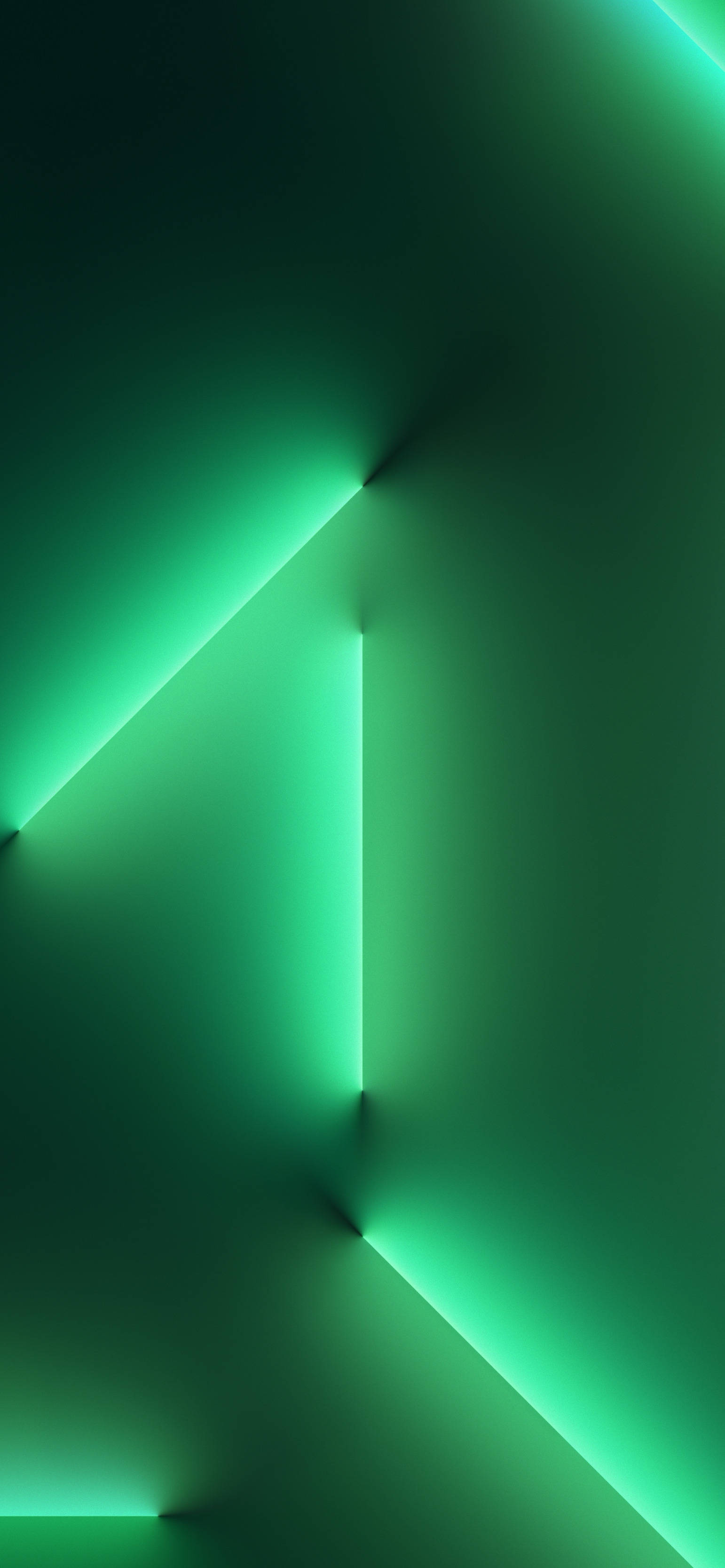neon green, light beams, dark gradient background, 2K Phone Wallpaper