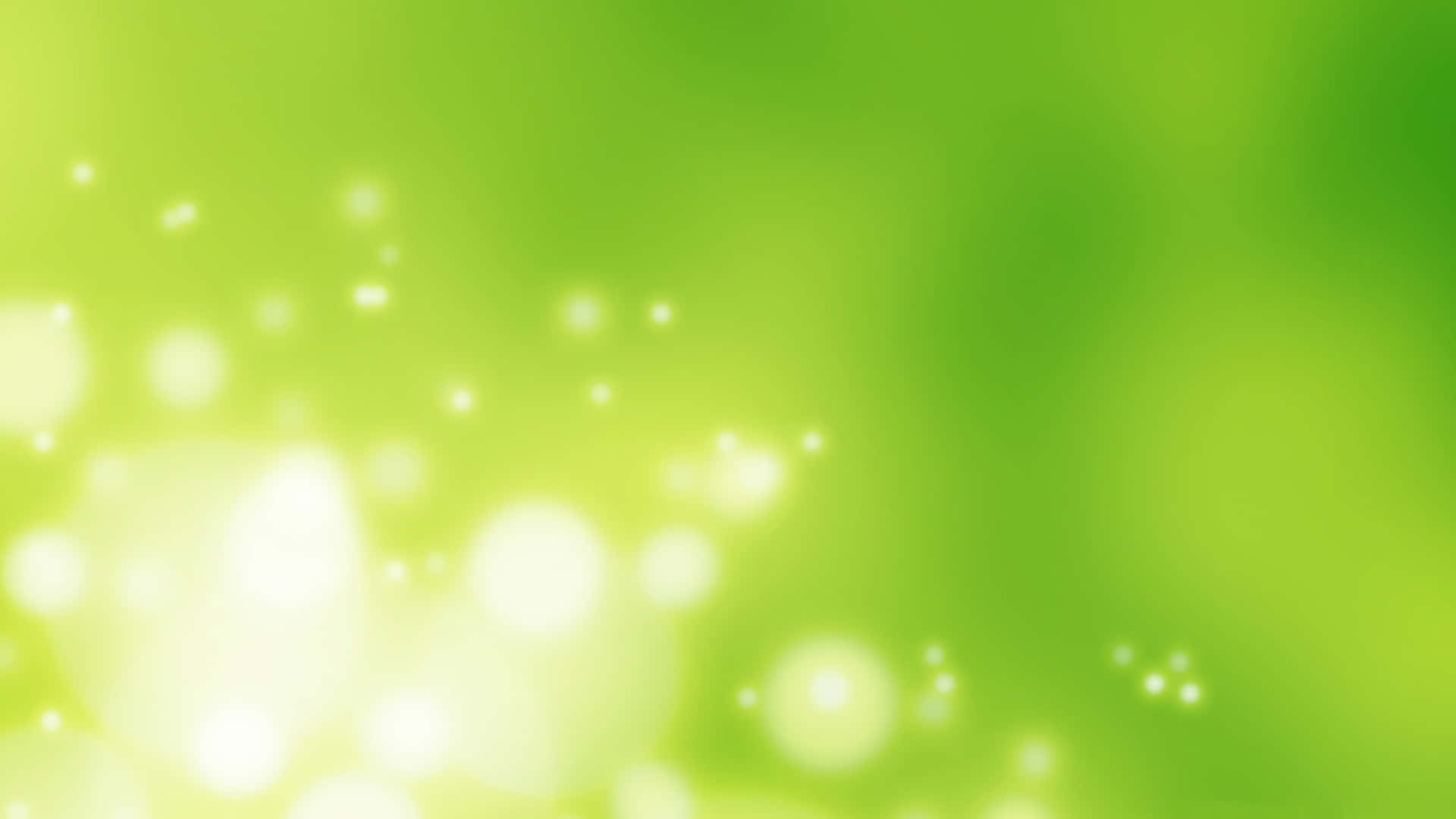 green background, bokeh lights, soft gradient, Full HD Desktop Wallpaper