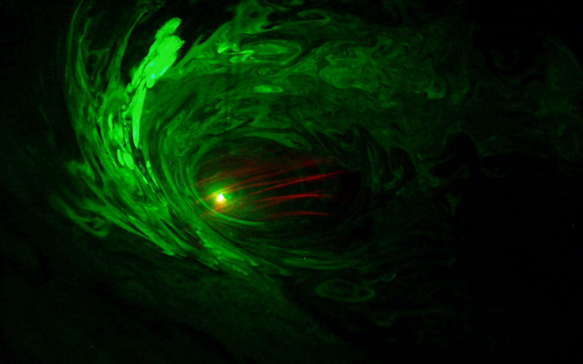 Green LED Light, tunnel, glowing green liquid, Full HD Desktop Wallpaper