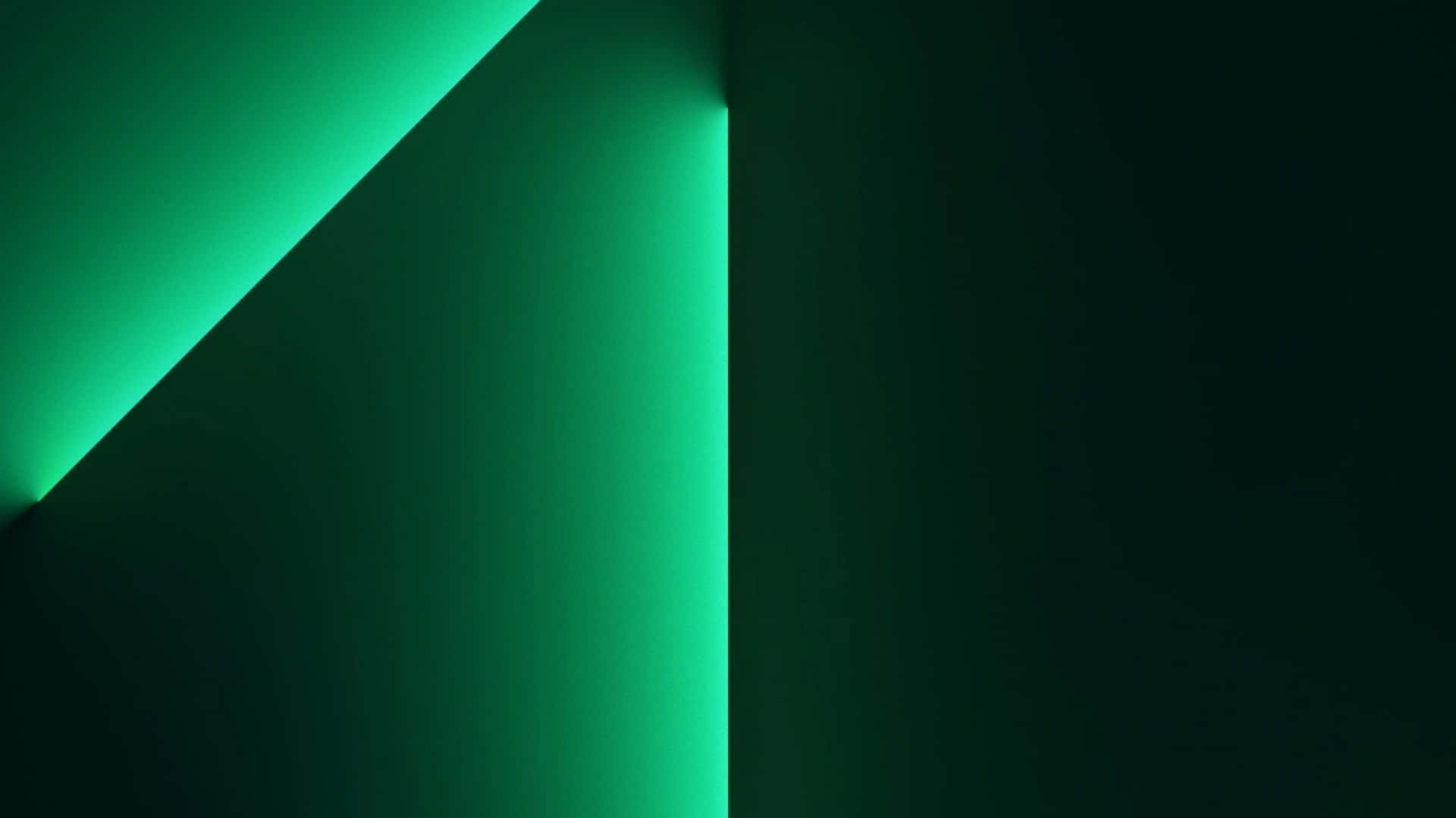 Green Led, vibrant green light, dark background, Full HD Desktop Wallpaper
