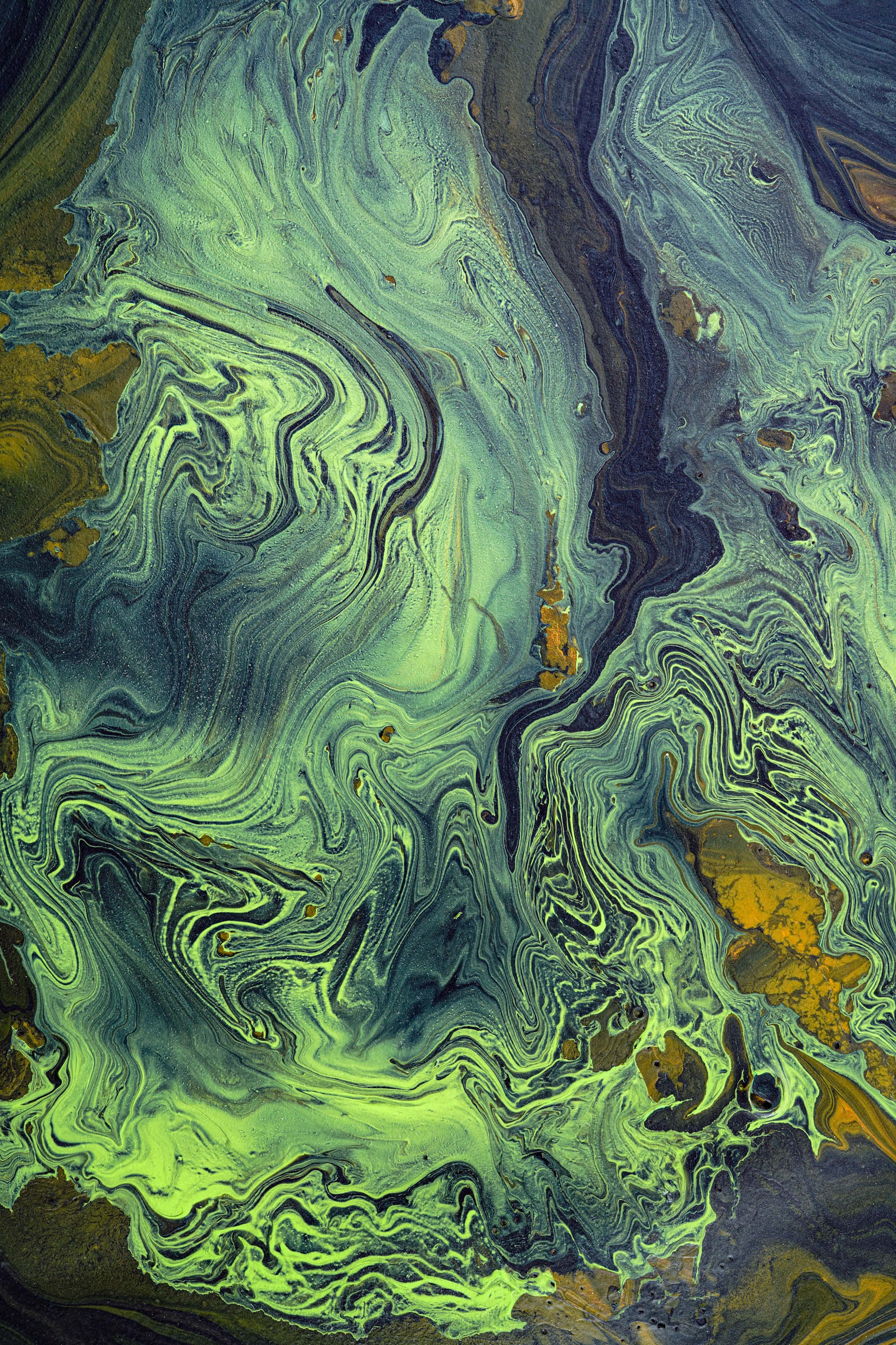 abstract green marble pattern, green, blue, 2K Phone Wallpaper