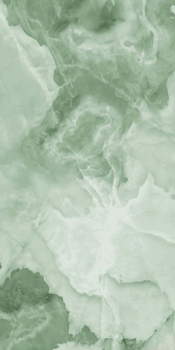 Green Marble, smooth green marble surface, swirling white and darker green veins, SD Phone Wallpaper