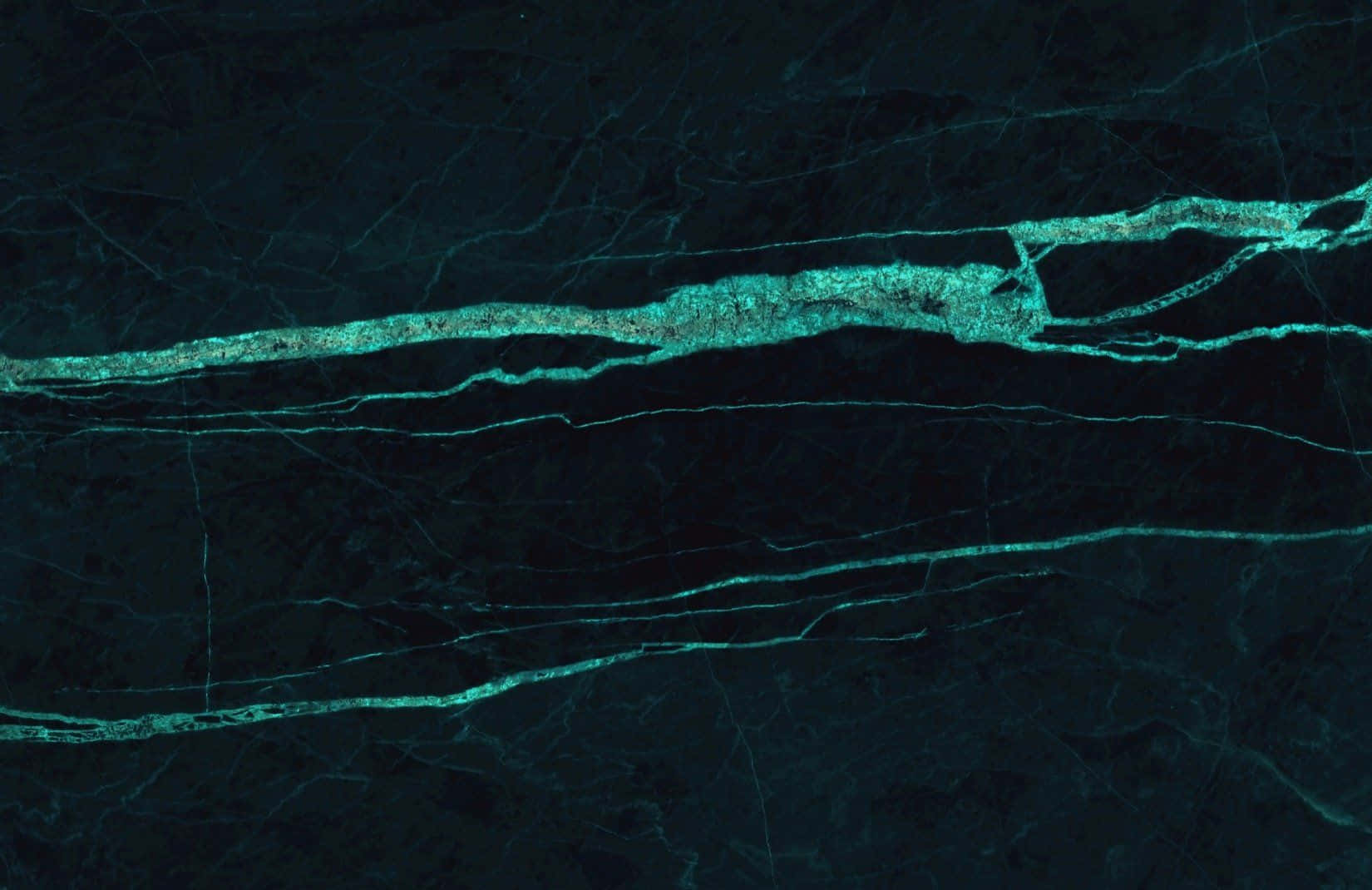 dark green marble, dark teal marble, glowing turquoise veins, HD Desktop Wallpaper