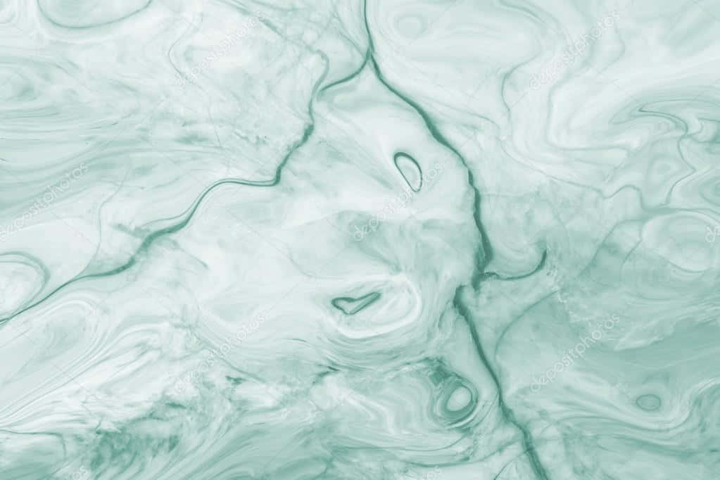mint green, white, swirls, SD Desktop Wallpaper