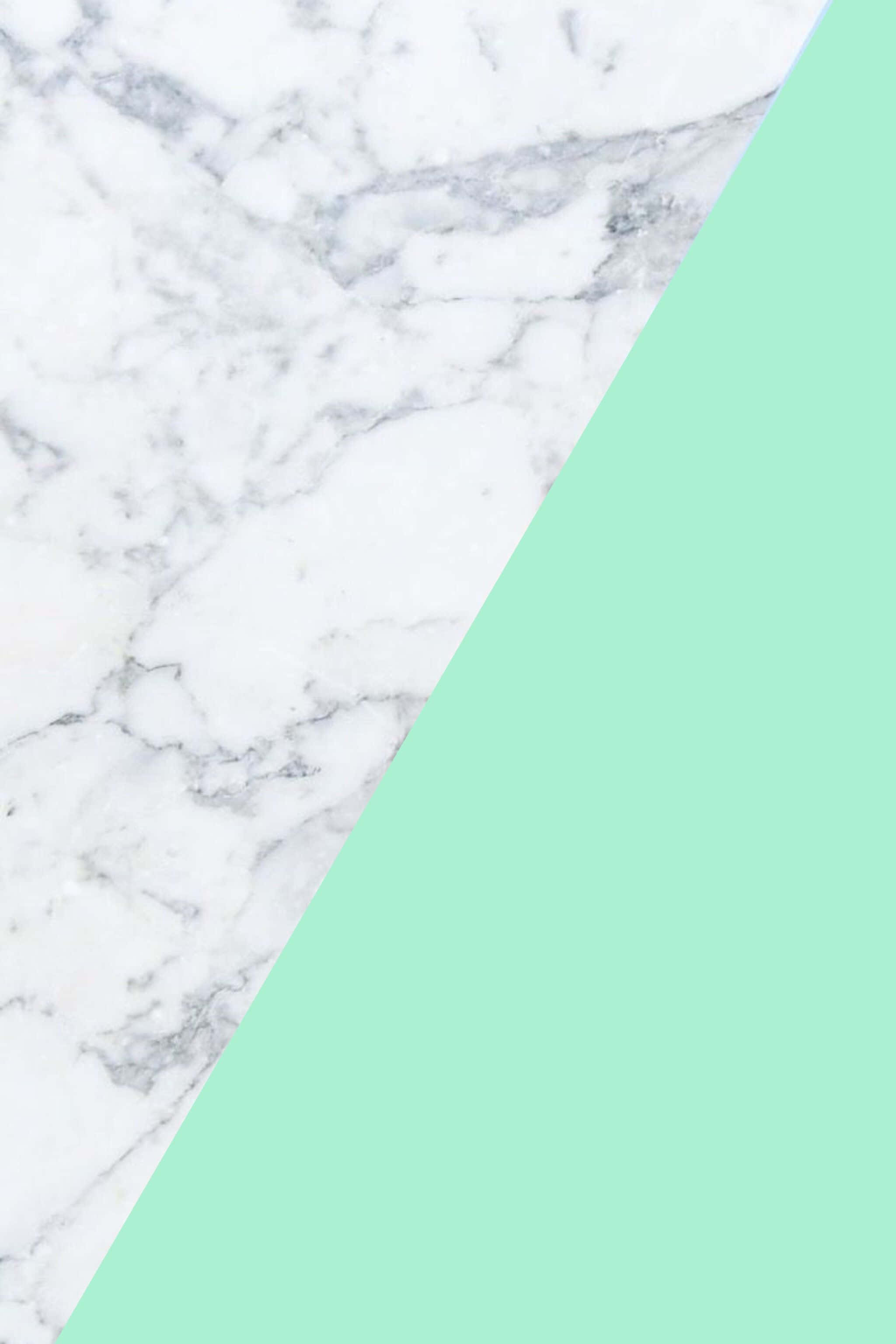 mint green, white marble, gray veins, 2K Phone Wallpaper