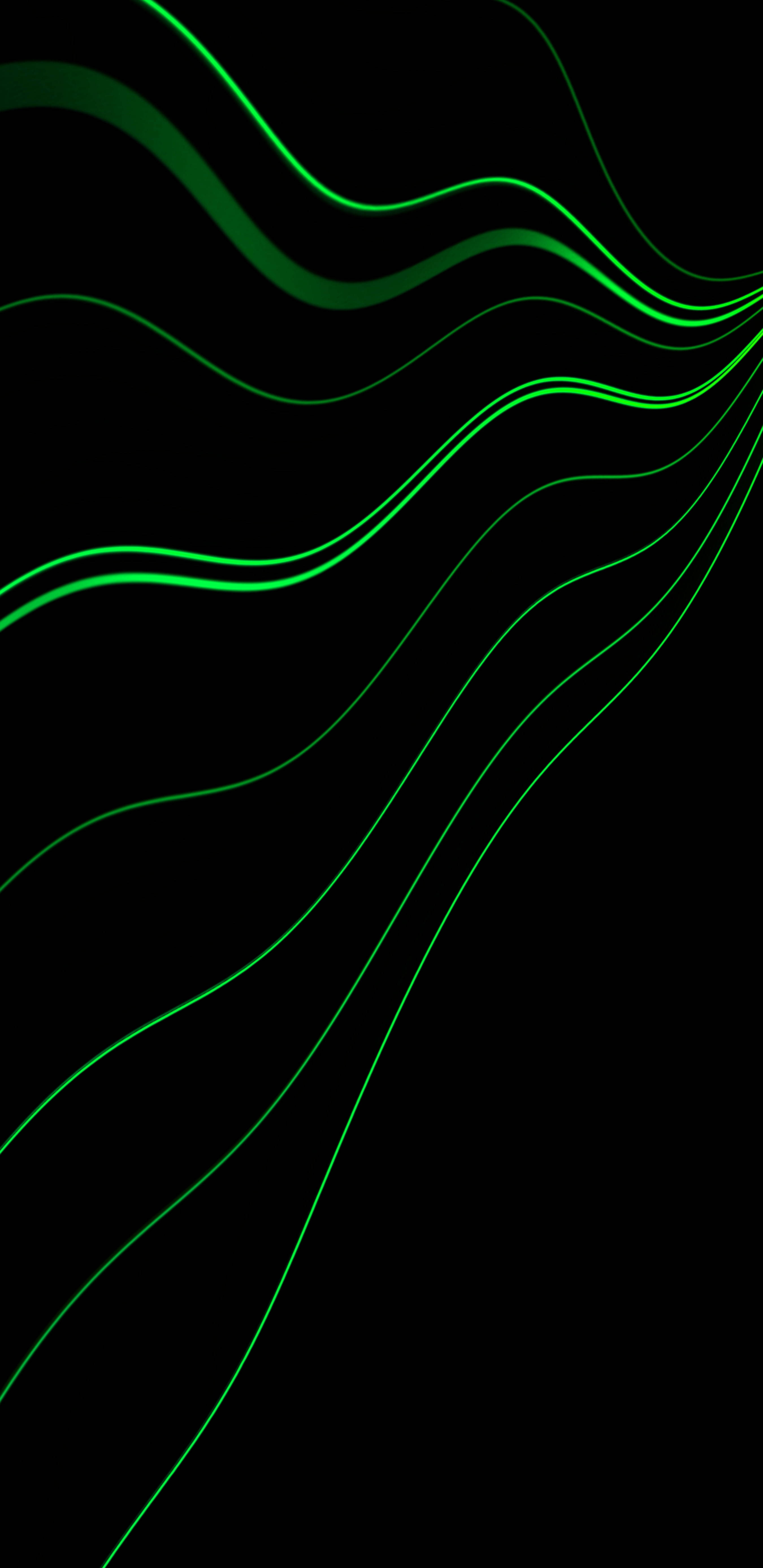 neon green, glowing lines, pure black background, 5K Phone Wallpaper