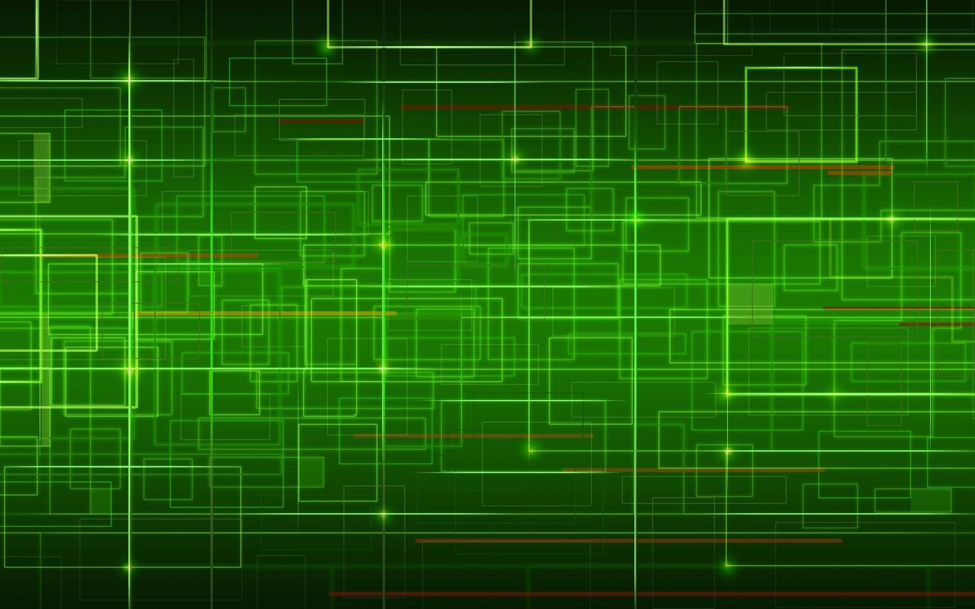 light green neon, vibrant green, glowing lines, Full HD Desktop Wallpaper