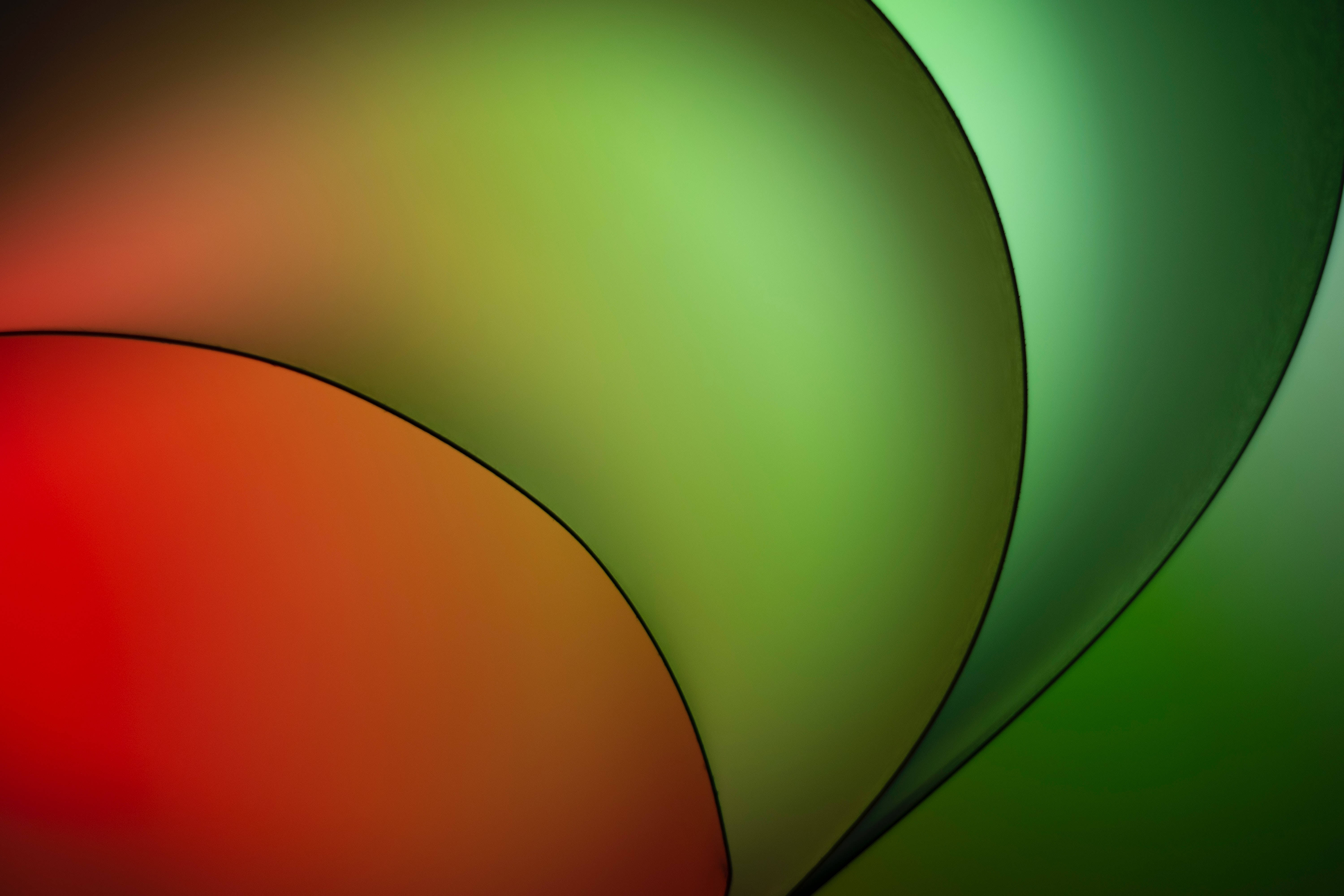 green and red gradient, fiery red, cool green, 5K Desktop Wallpaper