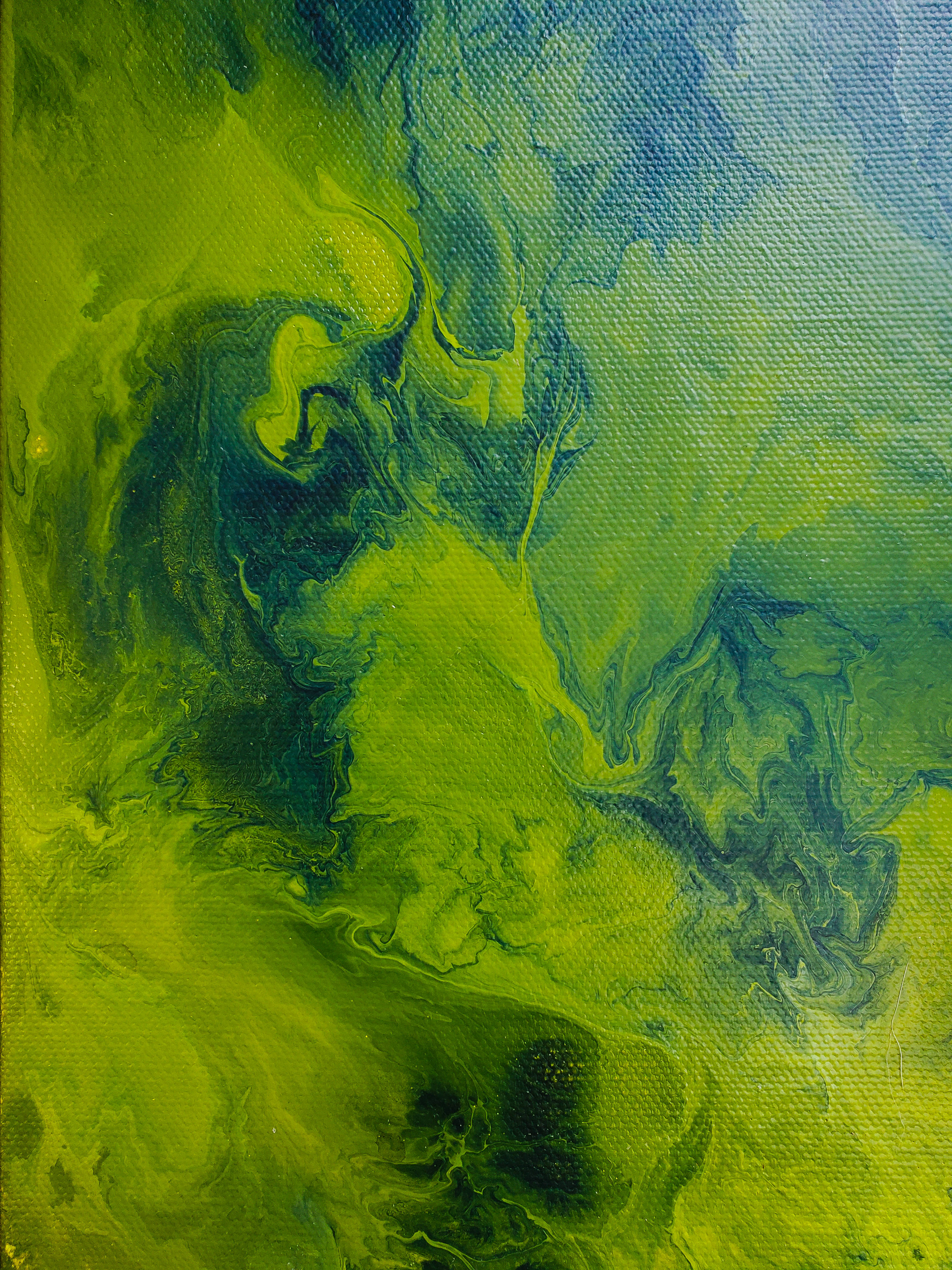 lime green, teal, textured canvas, 4K Phone Wallpaper