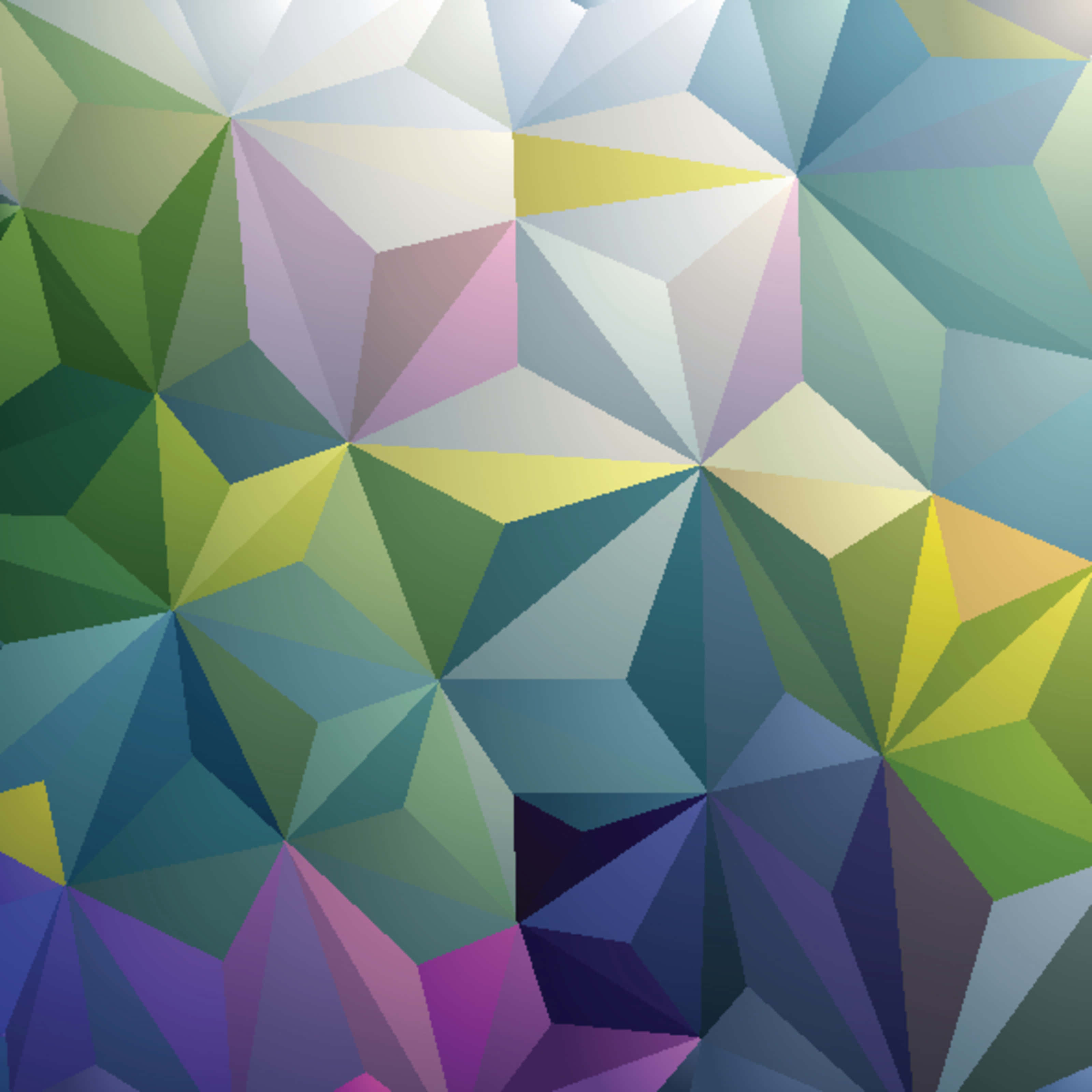 green, geometric, triangles, 2K Desktop Wallpaper
