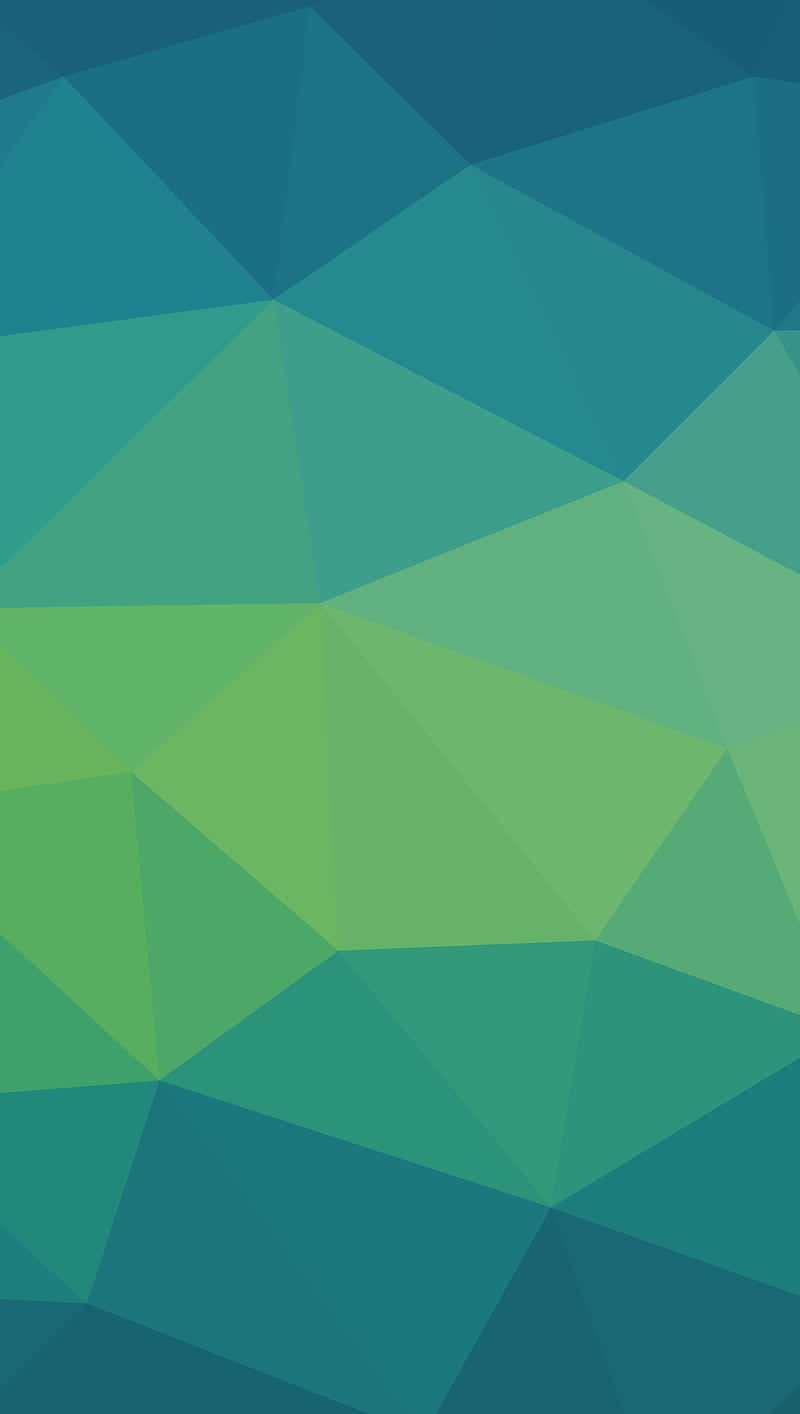 green geometric, interlocking triangles, teal, HD Phone Wallpaper