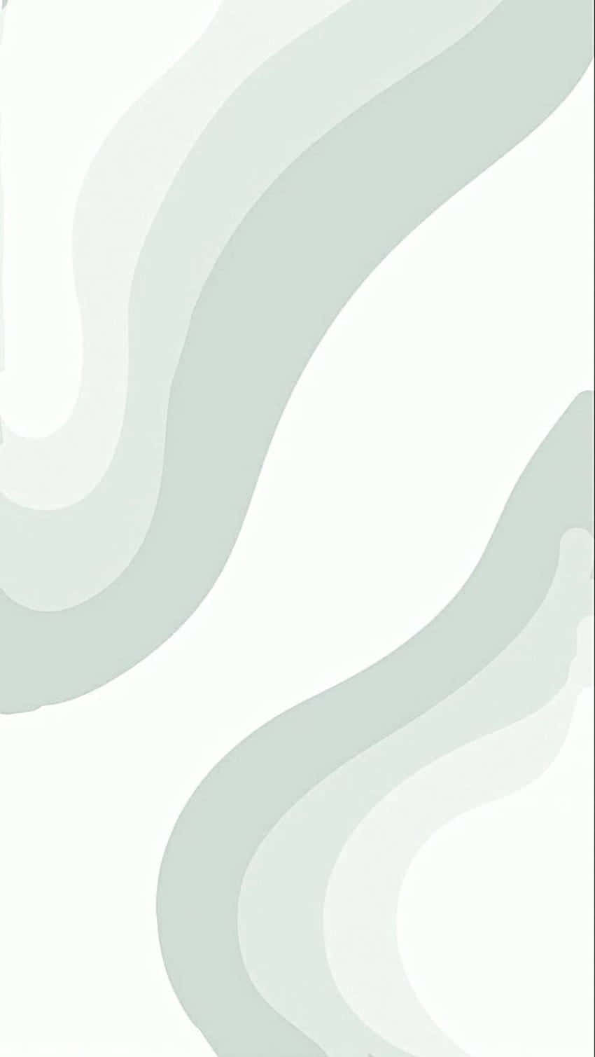 sage green, pale cream, abstract green waves, HD Phone Wallpaper