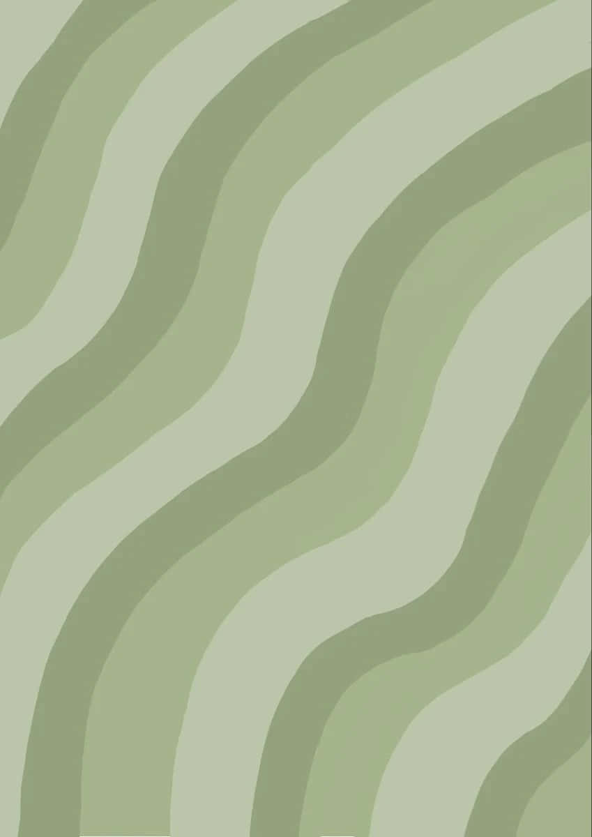 abstract green wavy pattern, muted sage, olive green, SD Phone Wallpaper