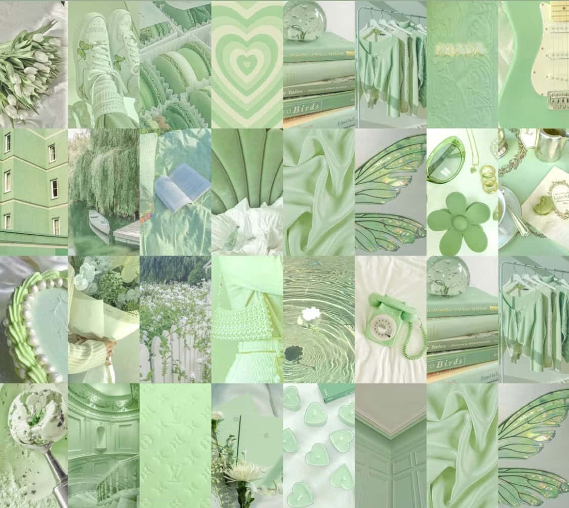mint green, shoes, books, SD Desktop Wallpaper