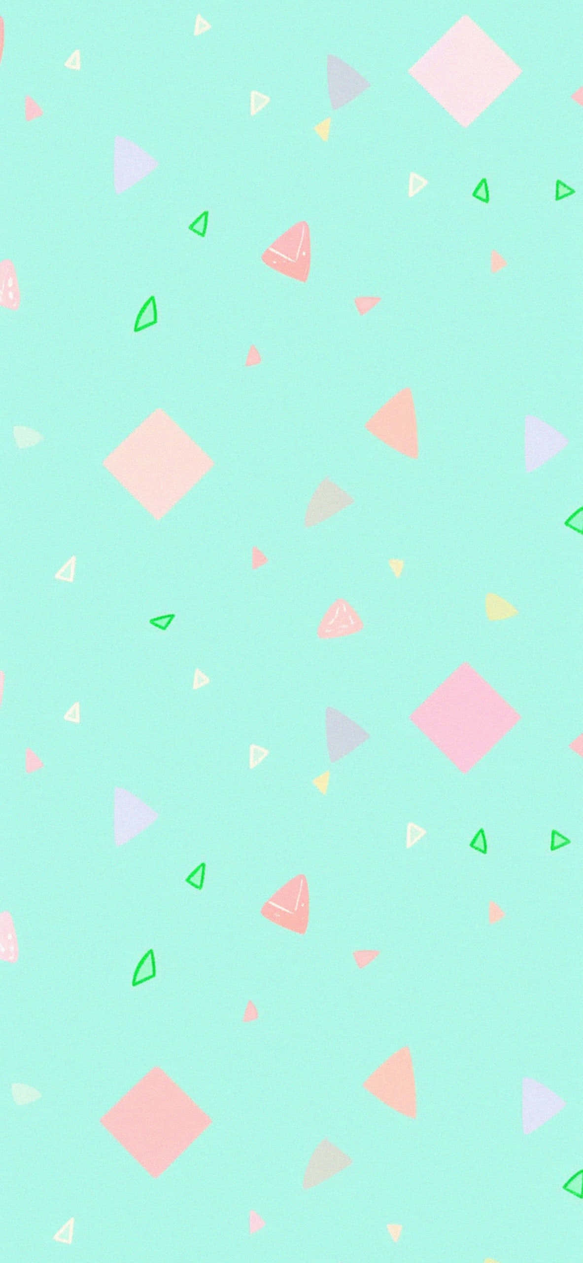 Green Preppy, pastel mint, soft pink, 2K Phone Wallpaper