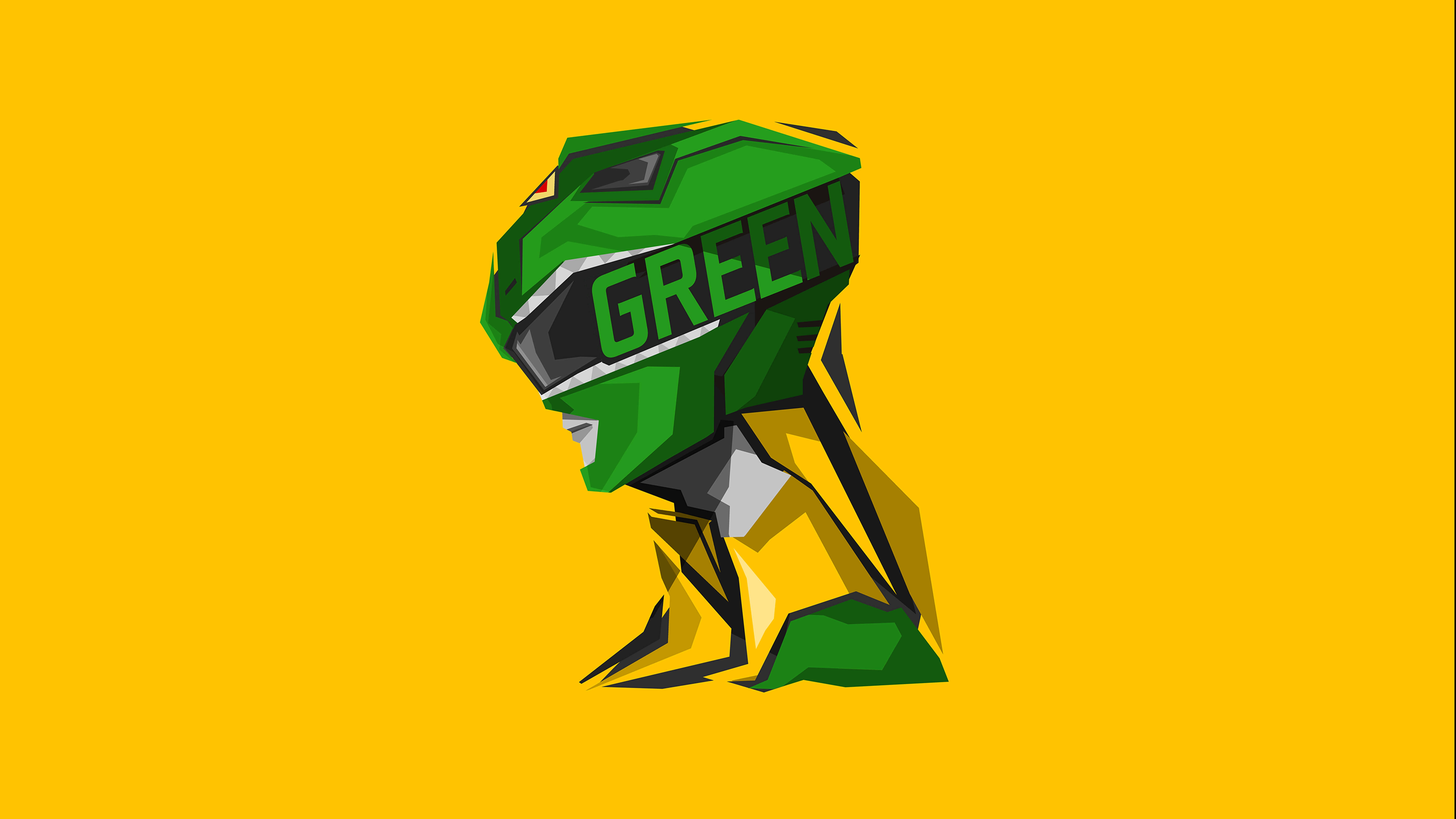 Green Ranger, dinosaur helmet, GREEN, 8K Desktop Wallpaper