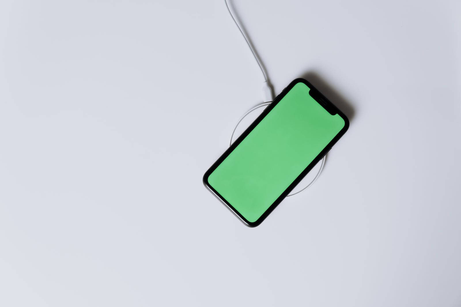 green screen, smartphone, white surface, HD Desktop Wallpaper