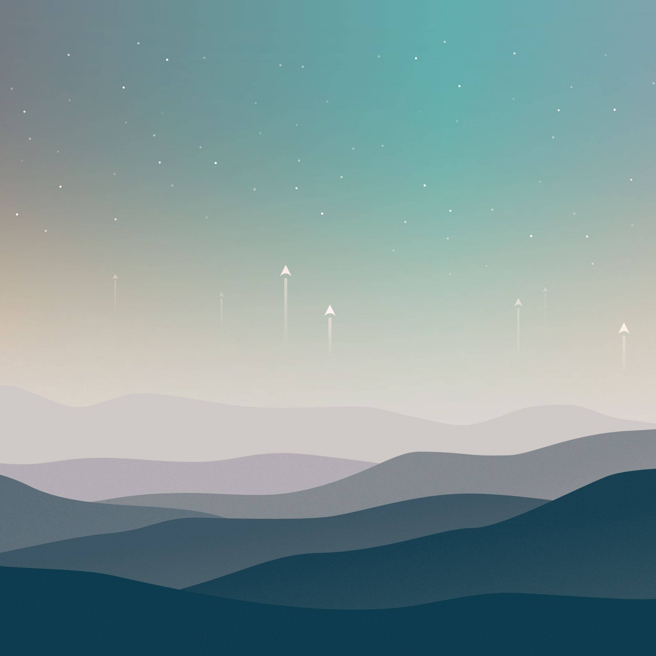 Green Sky, iPad, gradient sky, Full HD Desktop Wallpaper