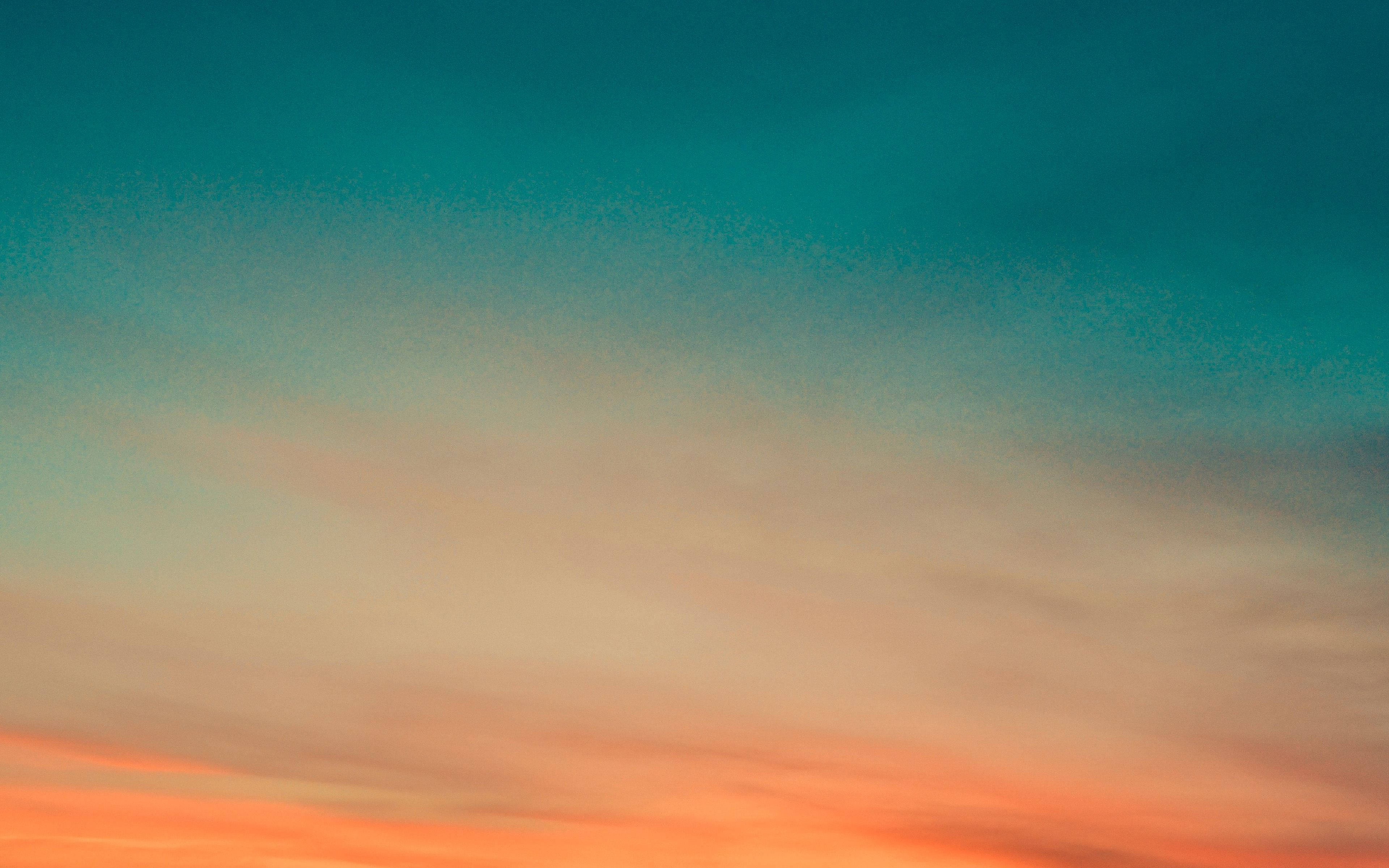 Green Sky, Dusk, Sunset, 4K Desktop Wallpaper