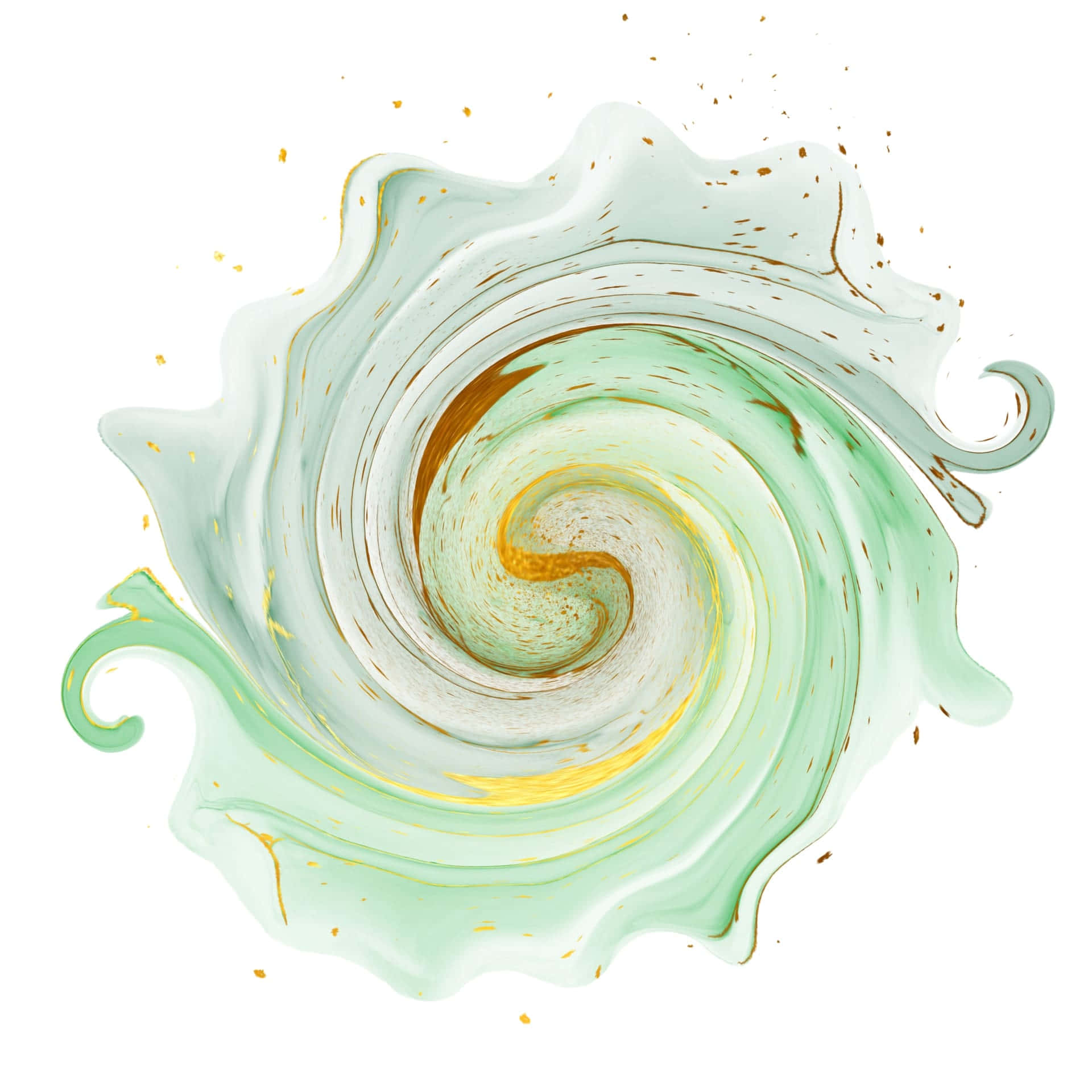 mint green, white, gold, Full HD Desktop Wallpaper