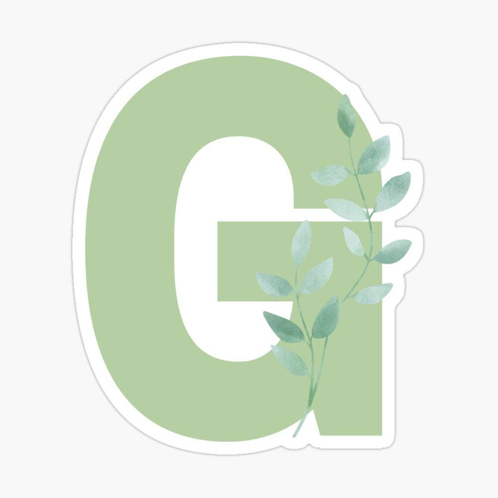 light green letter g, Vibrant Green Letter G, soft green letter G, SD Desktop Wallpaper