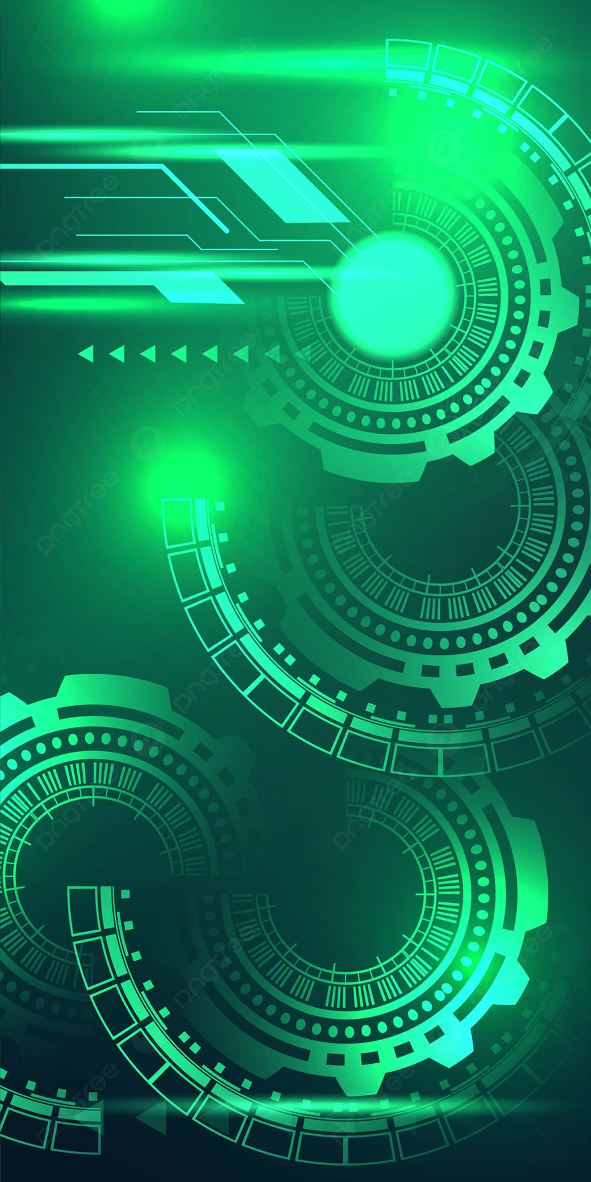 Green Technology, vibrant green glowing, futuristic interface, Full HD Phone Wallpaper