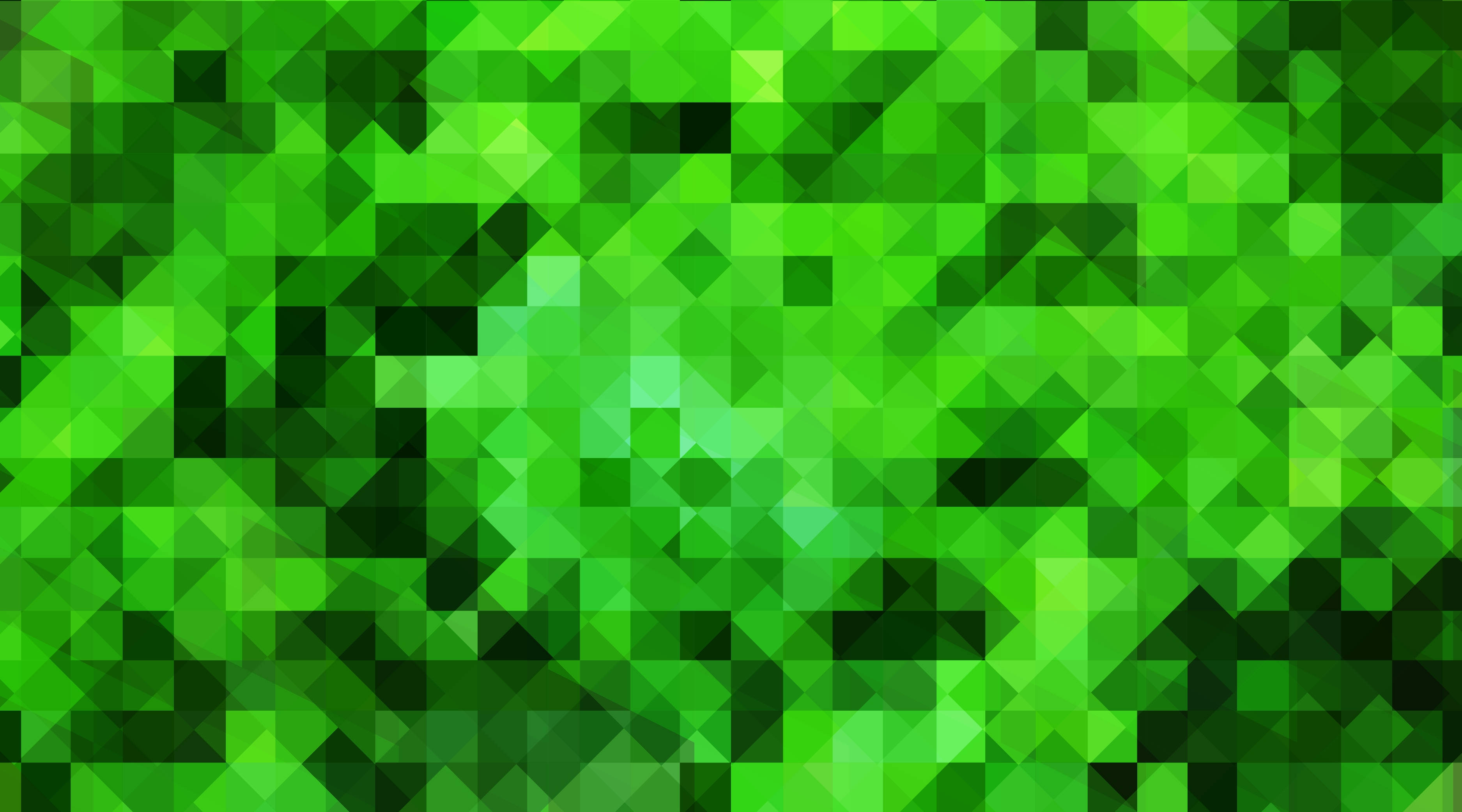 vibrant green, pixelated mosaic pattern, digital texture, 2K Desktop Wallpaper