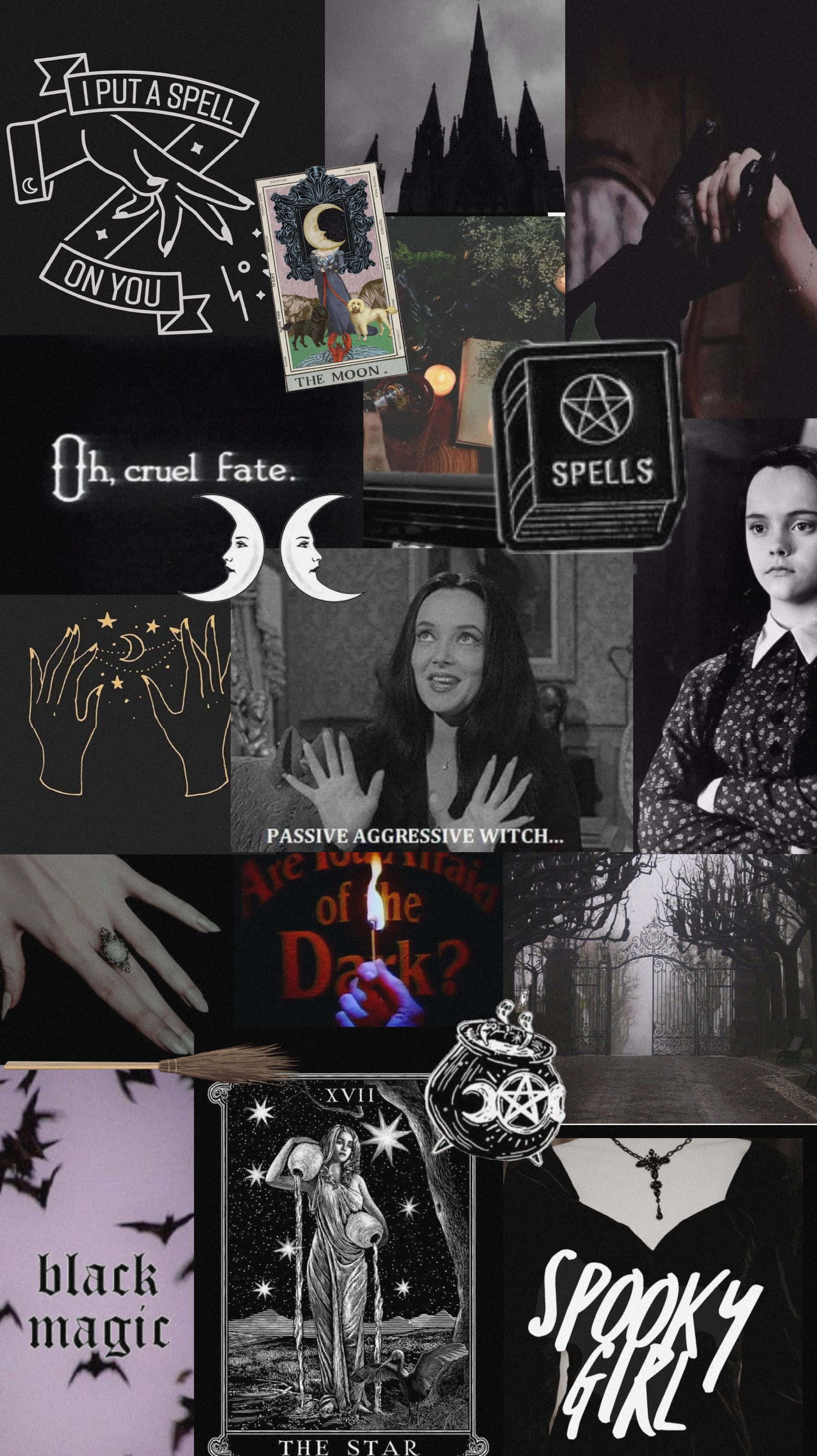 witch aesthetic, tarot cards, spells, 2K Phone Wallpaper