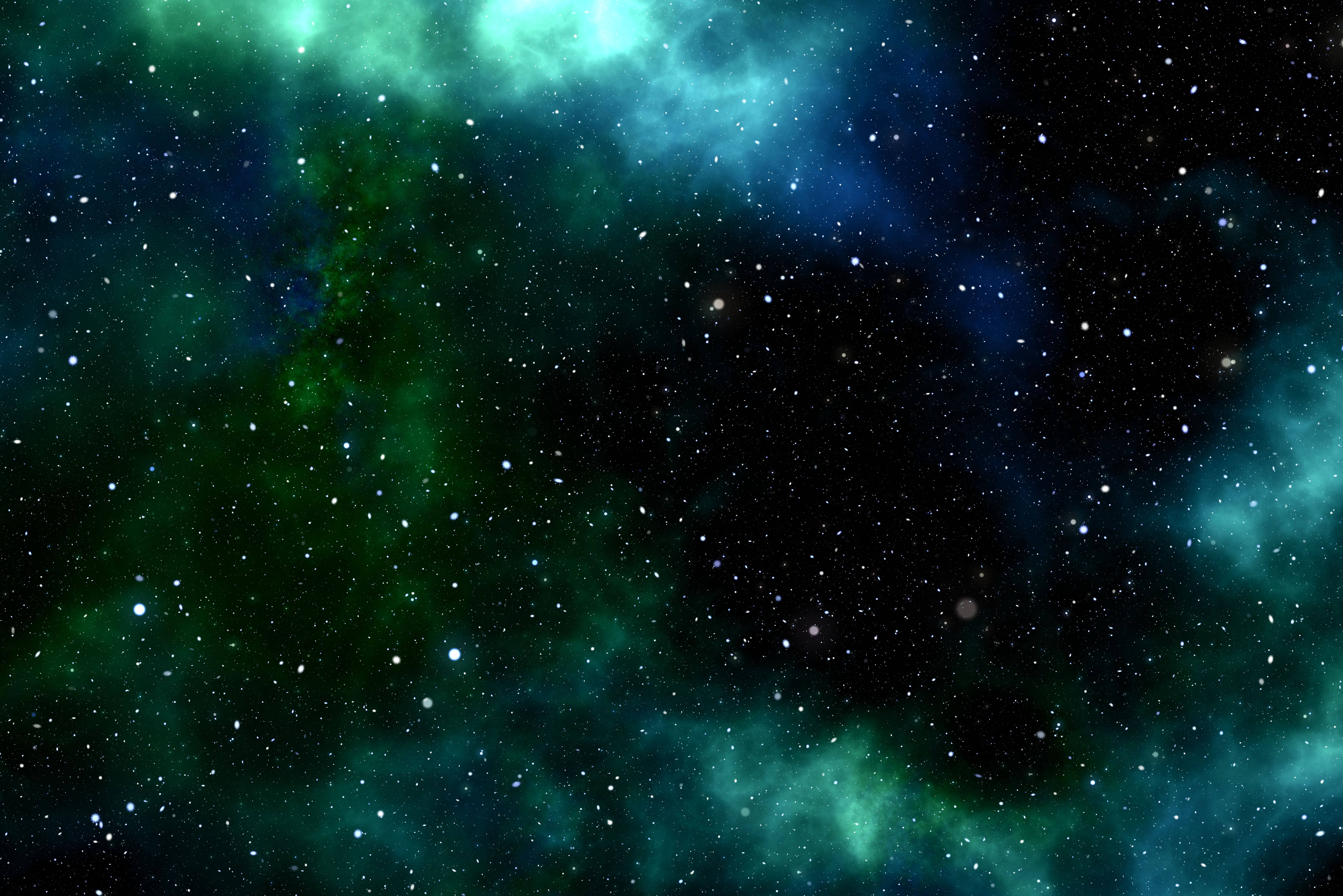Green Space, teal, blue, 5K Desktop Wallpaper