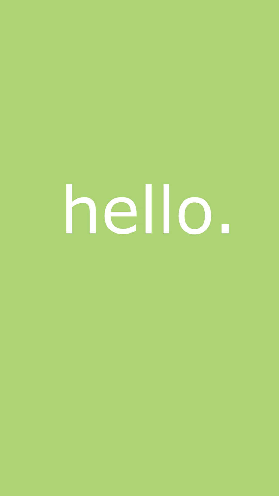light green, white lowercase, hello, Full HD Phone Wallpaper