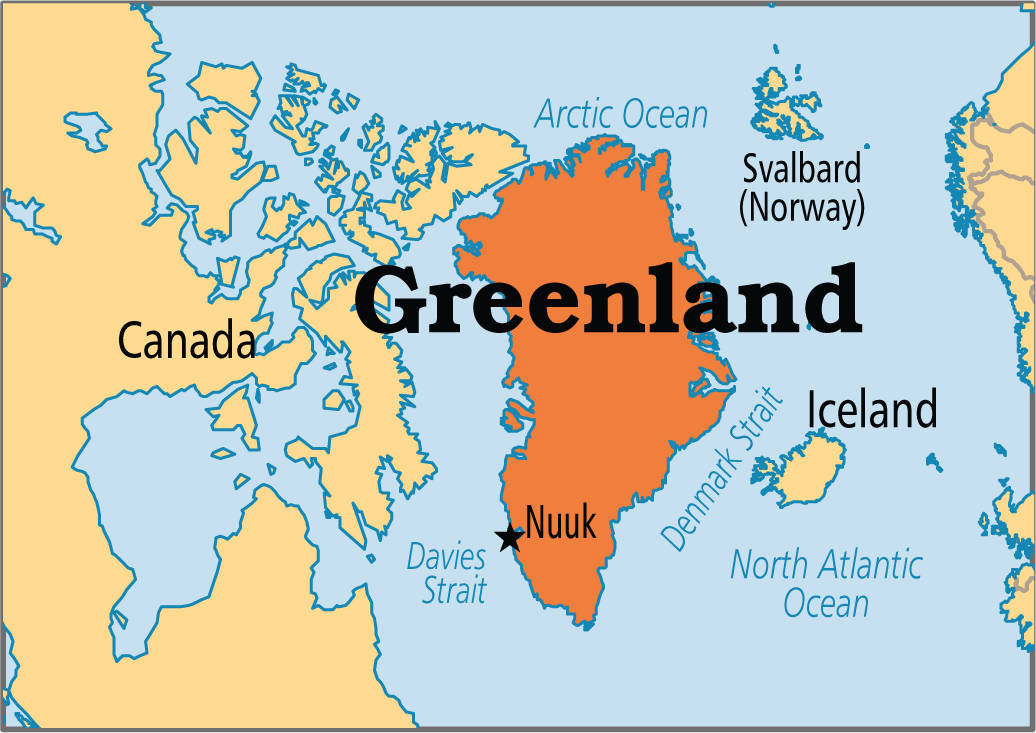 Greenland, orange, blue, SD Desktop Wallpaper