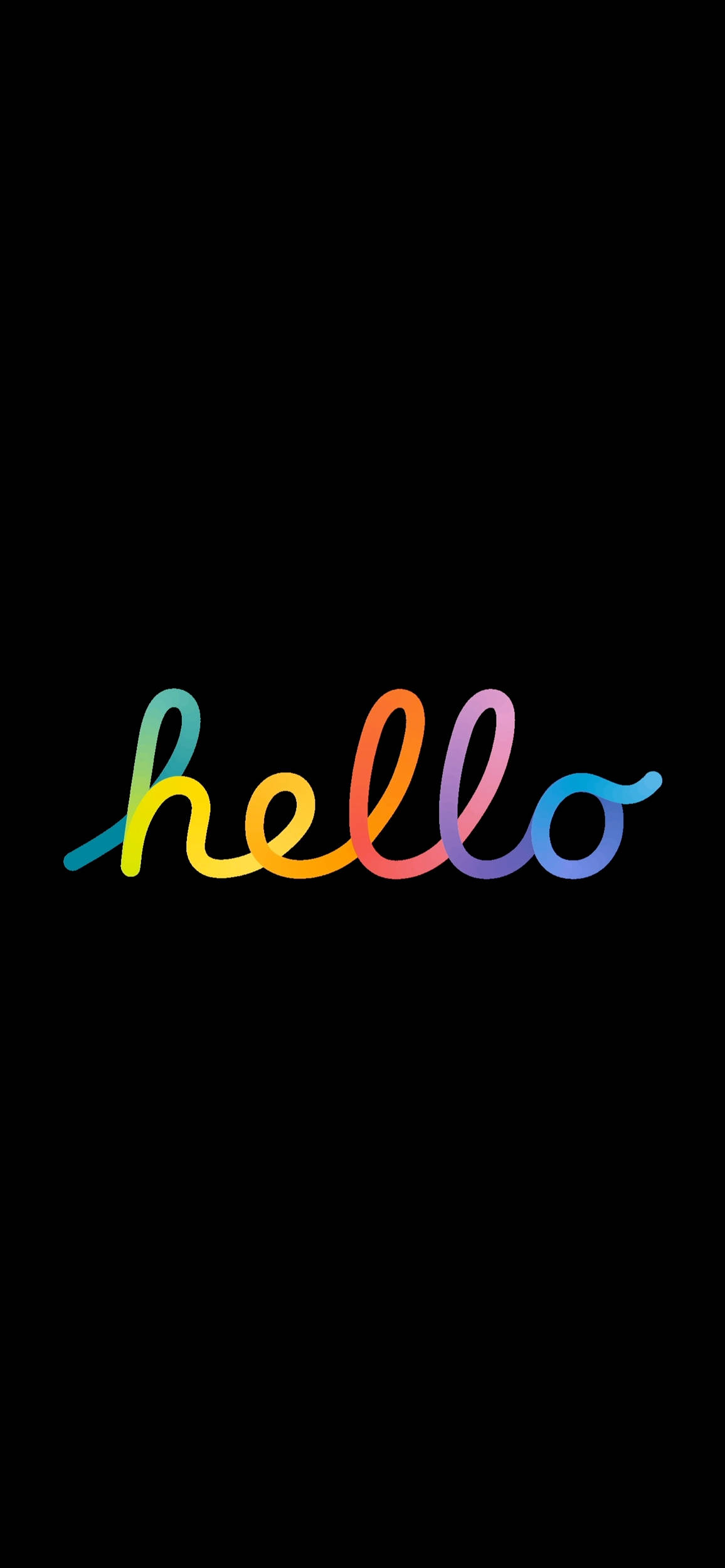 rainbow, hello, iPhone, Full HD Phone Wallpaper