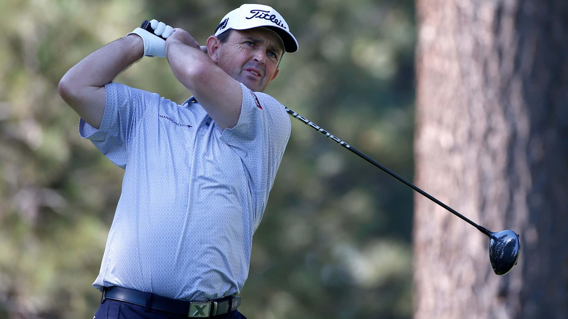 Greg Chalmers, light blue shirt, golfer, Full HD Desktop Wallpaper