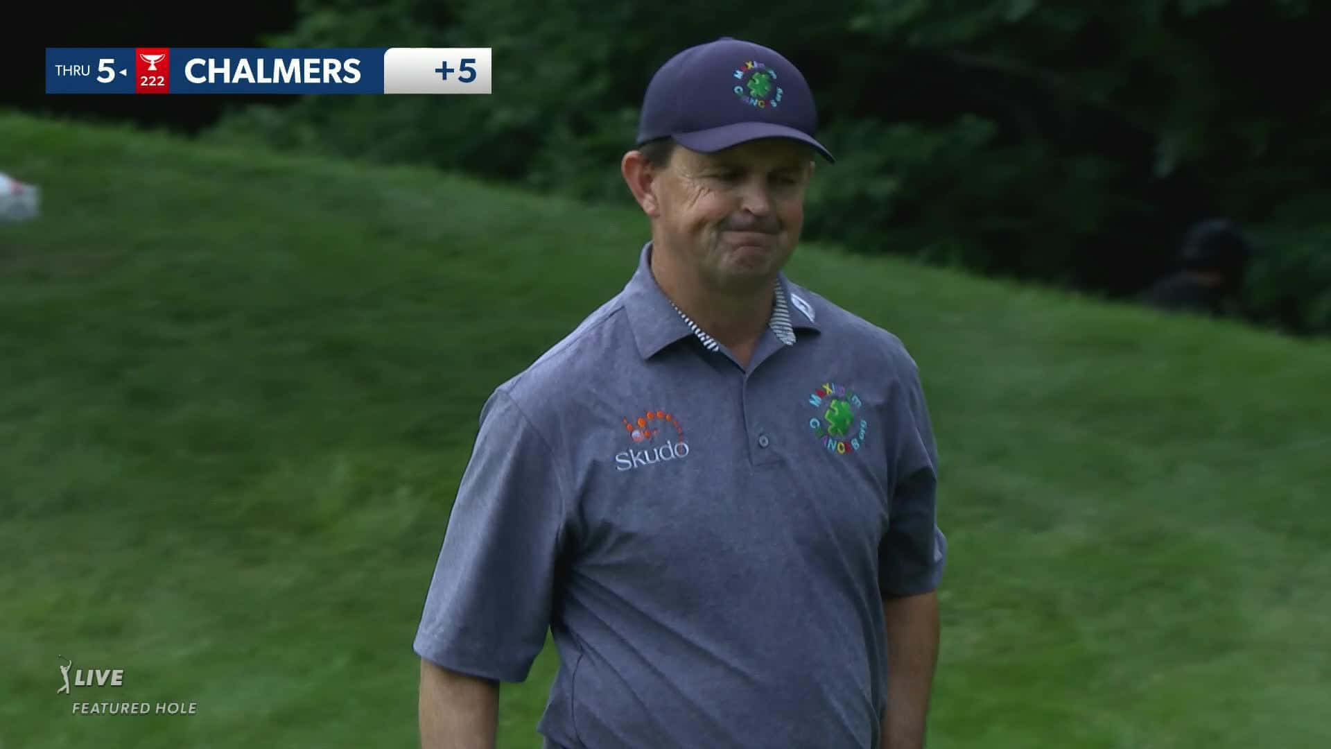 Greg Chalmers, lush green course, hole 5, Full HD Desktop Wallpaper