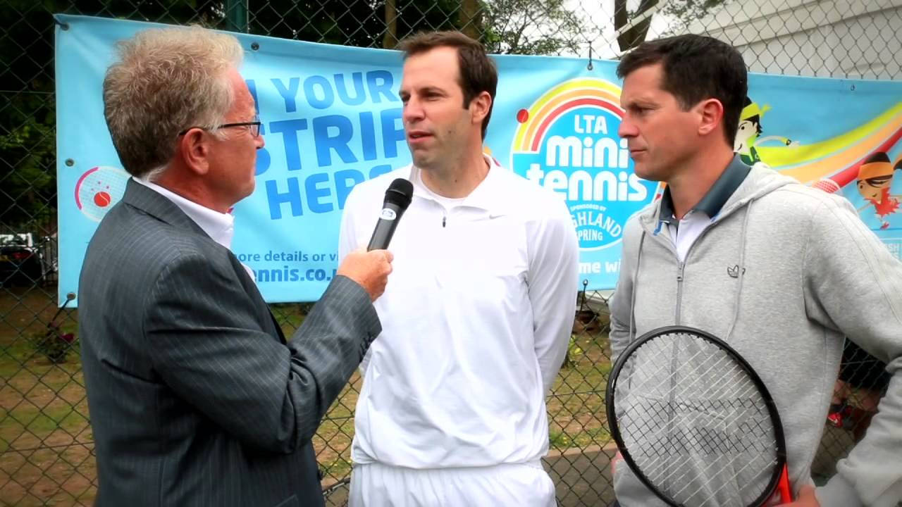 Greg Rusedski, mini tennis, colorful mini tennis banner, HD Desktop Wallpaper