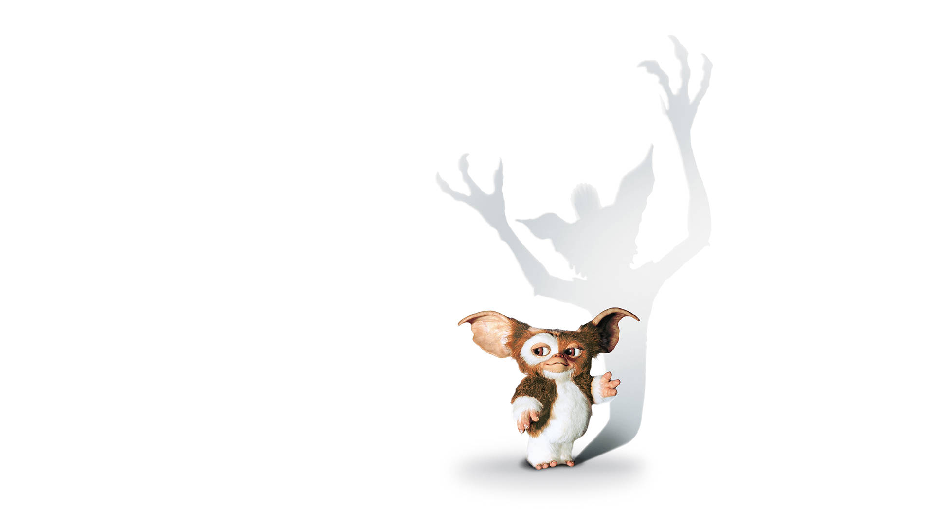 Gremlins, fluffy brown and white gremlin, menacing figure, Full HD Desktop Wallpaper