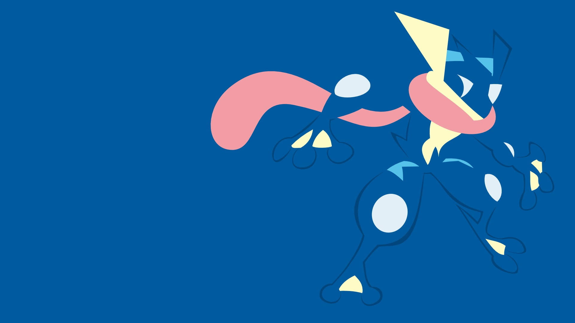 Greninja, blue, pink, Full HD Desktop Wallpaper