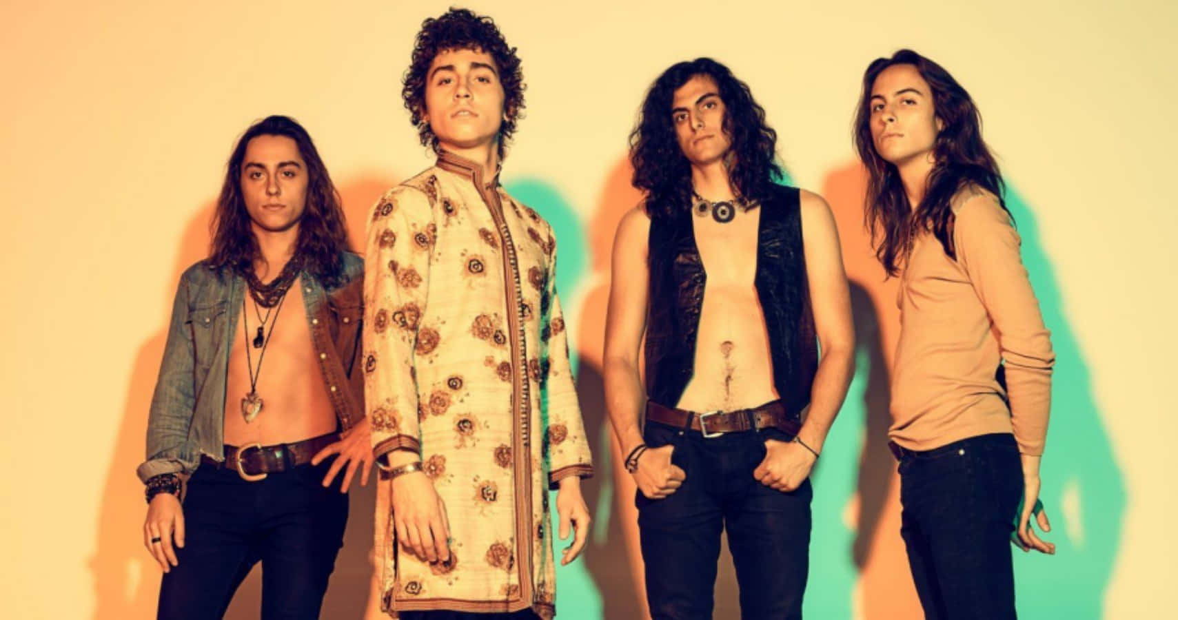 Greta Van Fleet, Four Members, long-haired musicians, HD Desktop Wallpaper