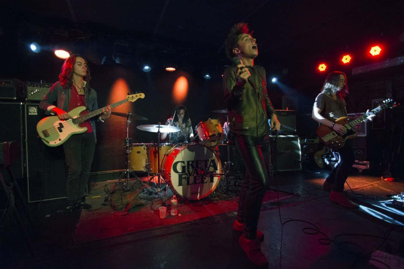 Greta Van Fleet, Red Lights, stage, HD Desktop Wallpaper